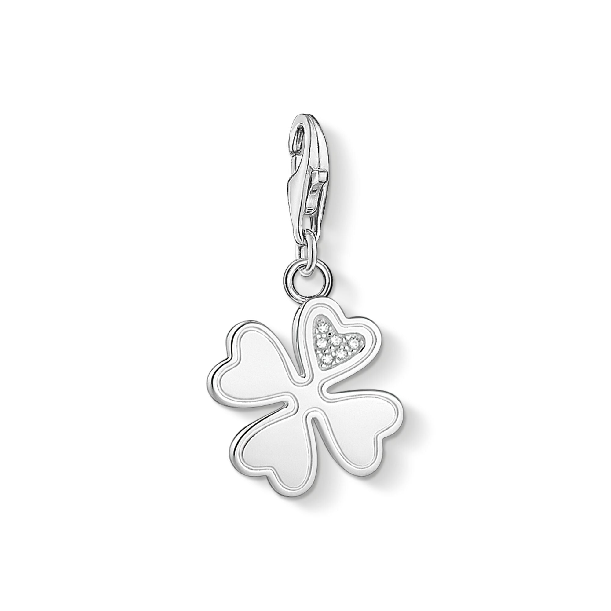 THOMAS SABO Charm Pendant Cloverleaf Silver