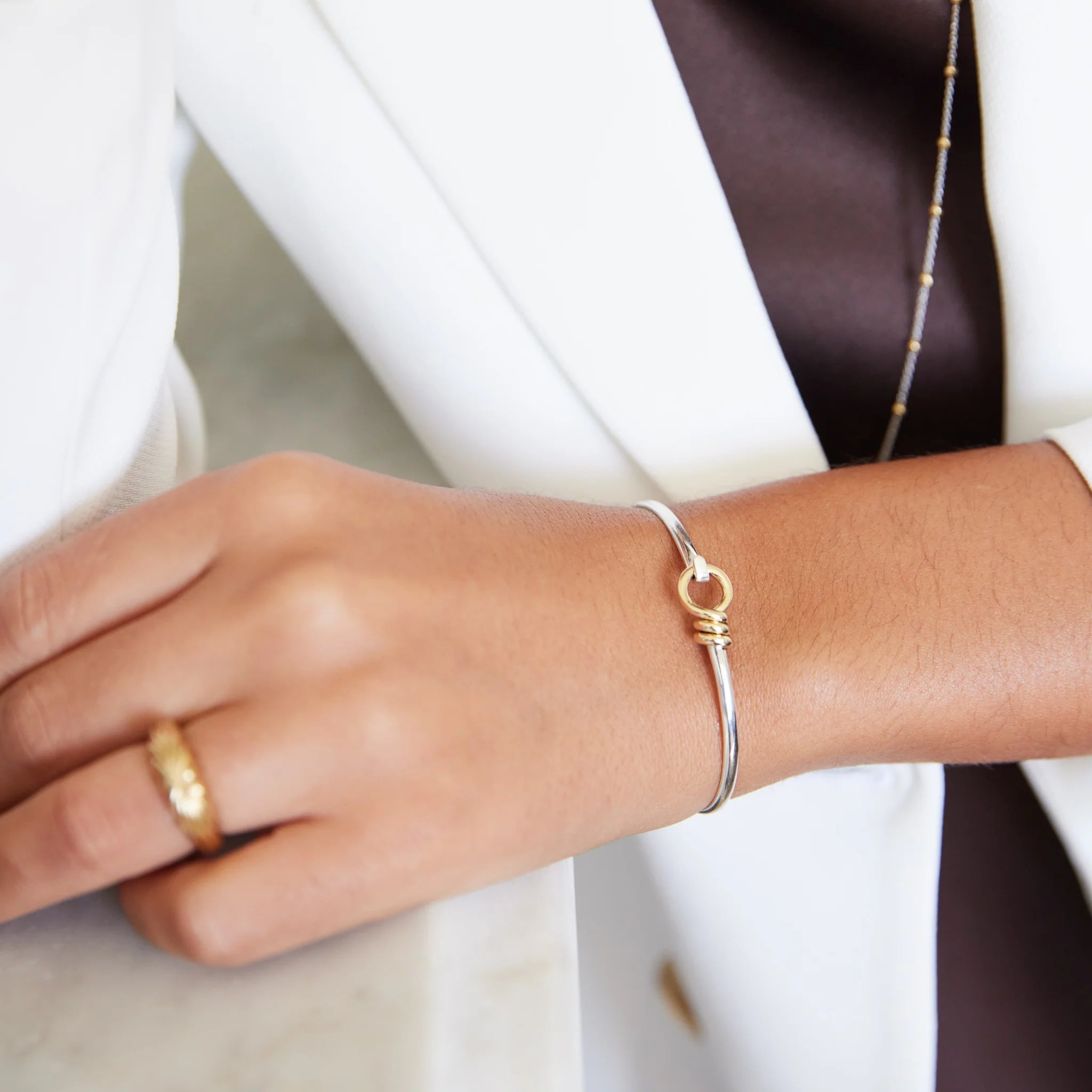 NAJO Highfield Two-Toned Cuff Bangle