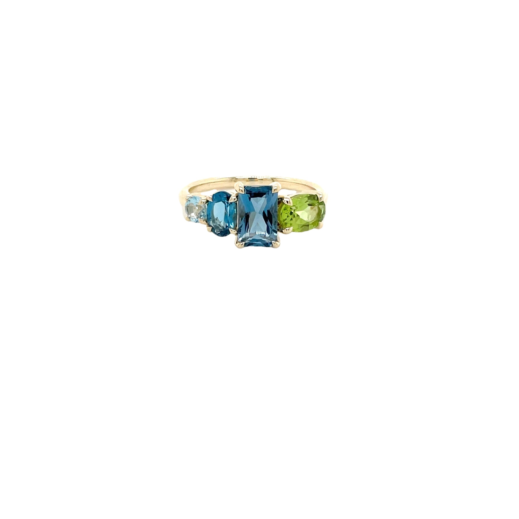 9ct Yellow Gold Multi-Stone Dress Ring
