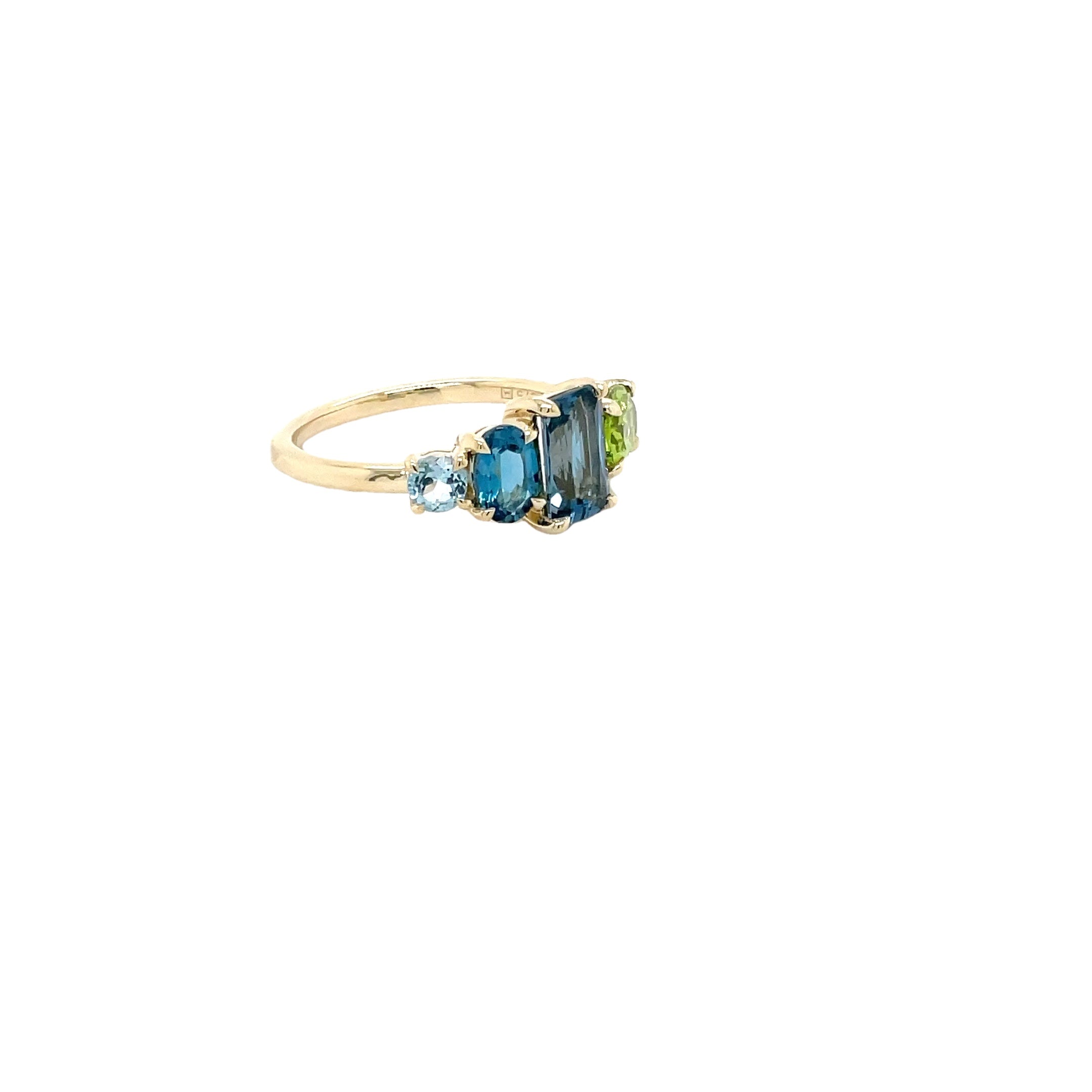 9ct Yellow Gold Multi-Stone Dress Ring