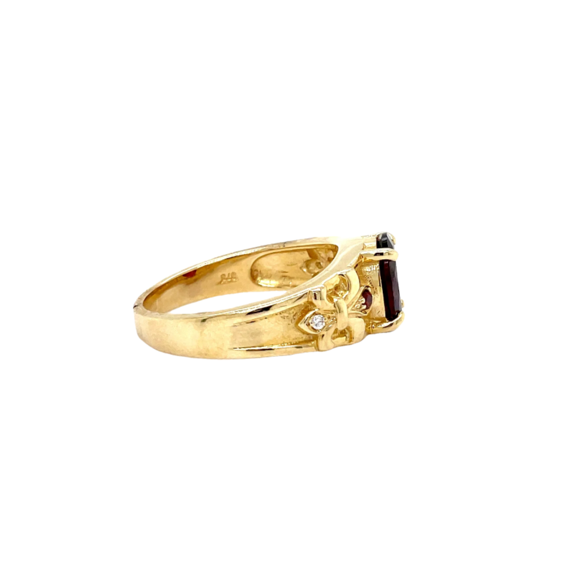 9ct Yellow Gold Vintage Style Dress Ring
