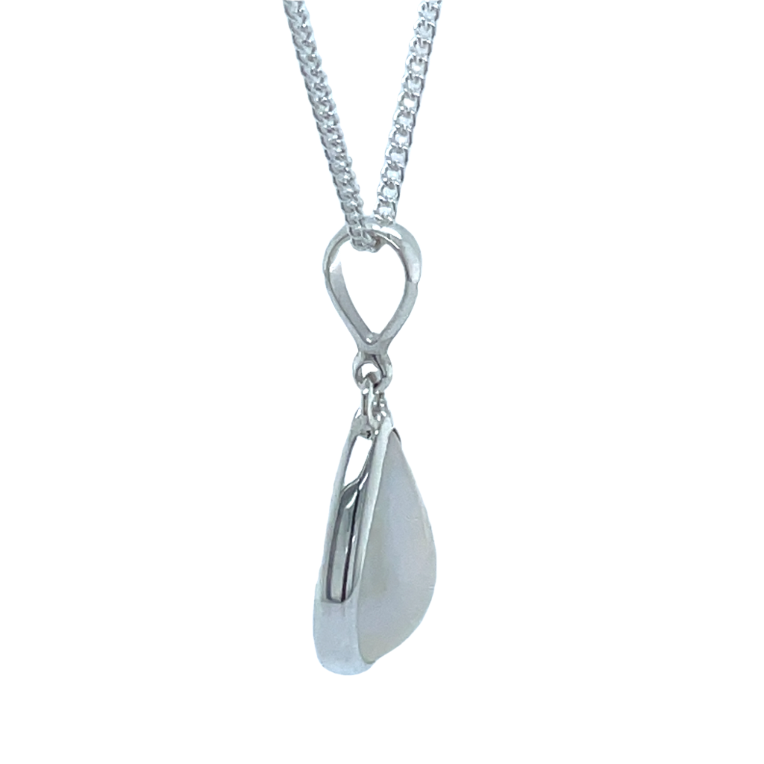 Sterling Silver Pear Shape Mabe Pearl Pendant