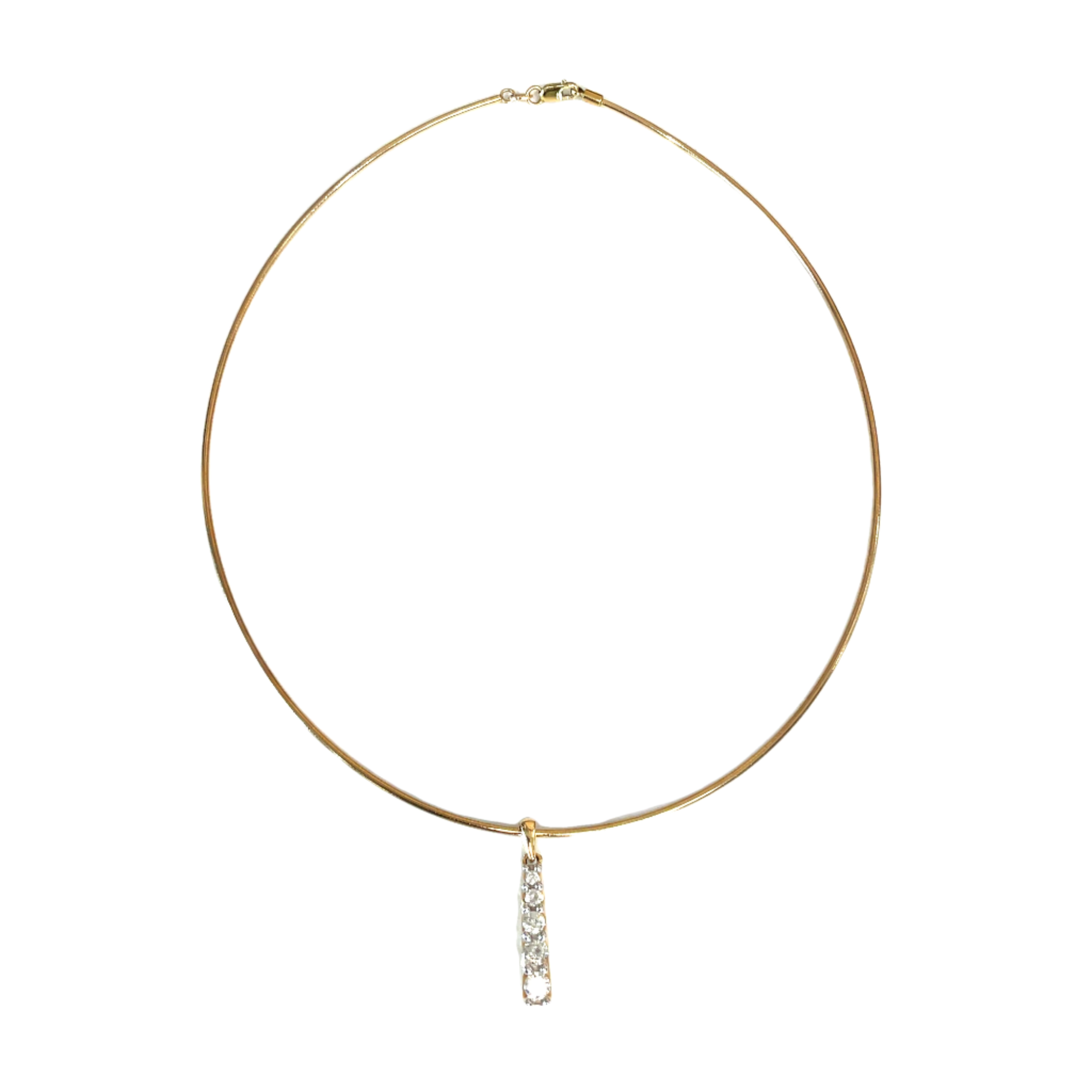9ct Yellow Gold Diamond Necklace