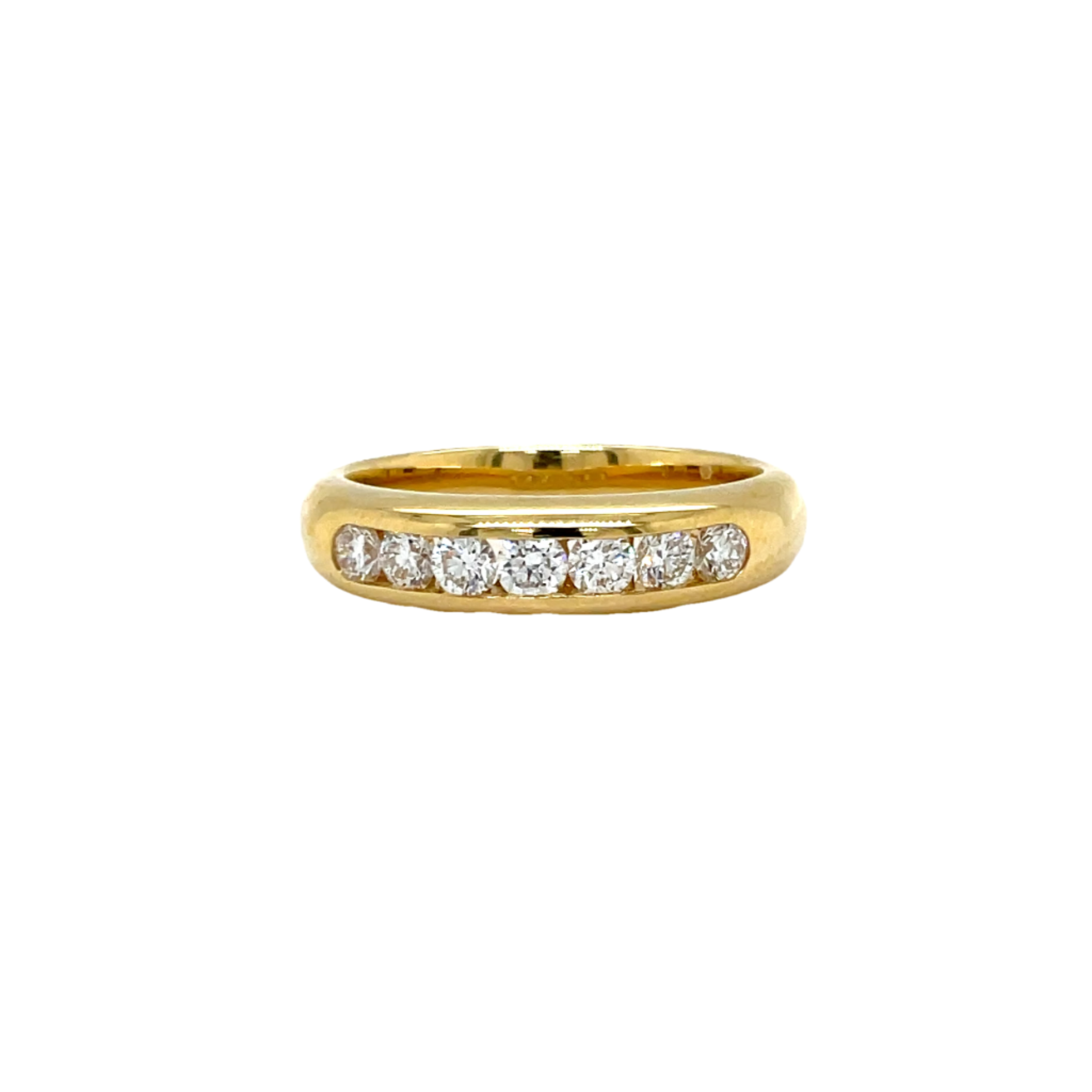 18ct Yellow Gold Diamond Band