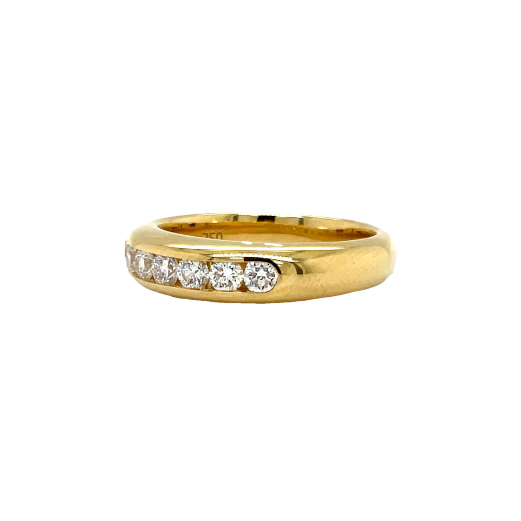 18ct Yellow Gold Diamond Band