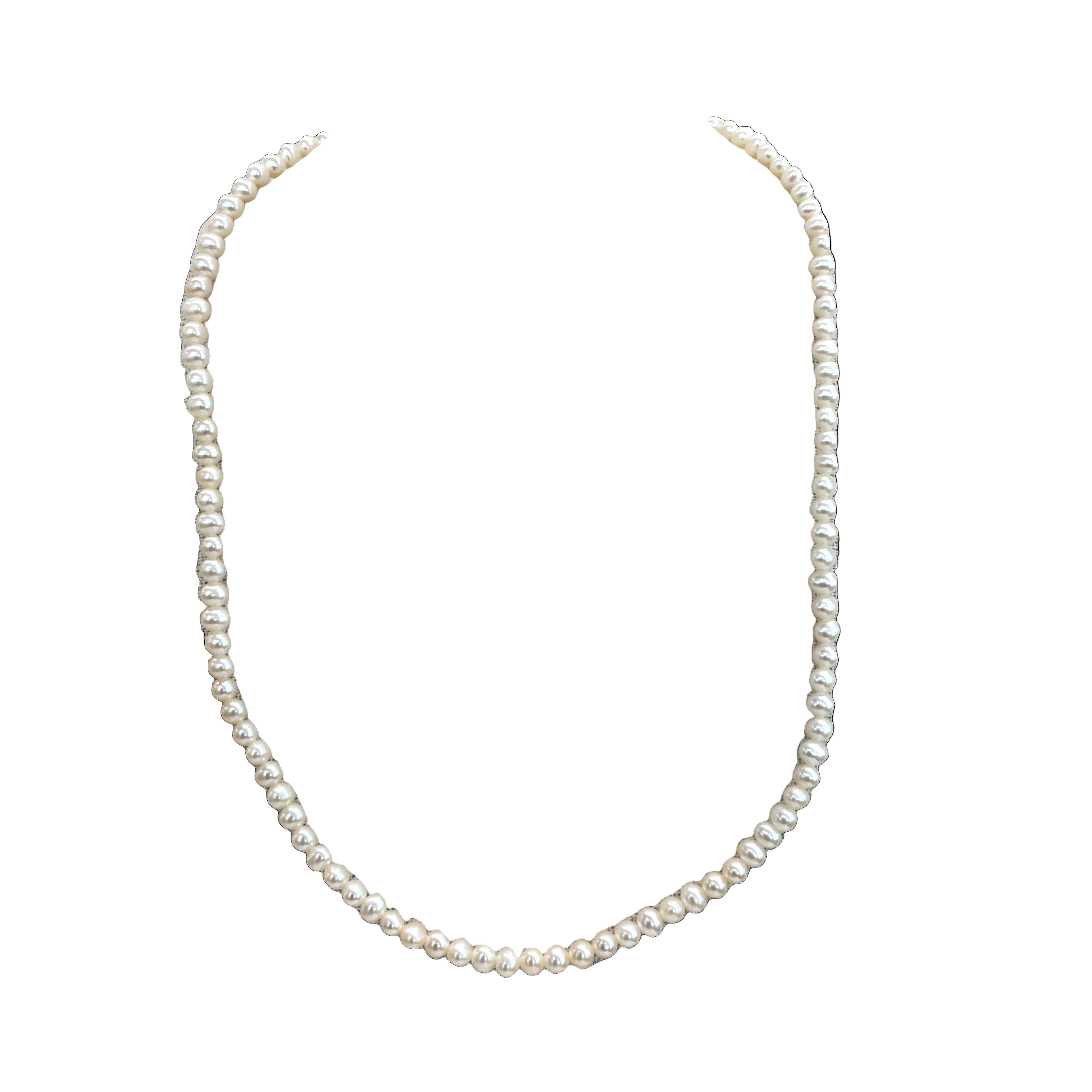 45cm Freshwater Pearl Strand with 14ct Yellow Gold Clasp