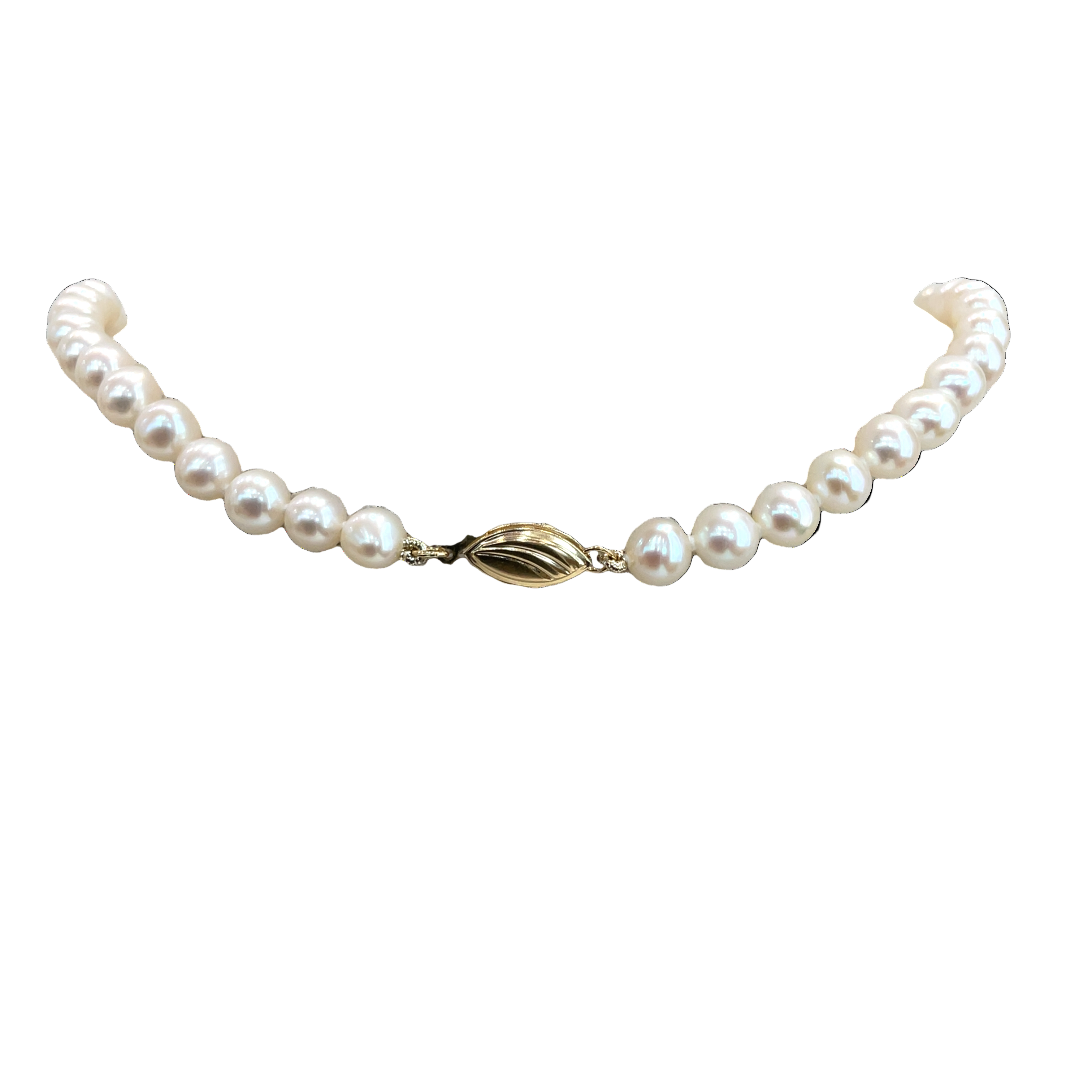 50cm Freshwater Pearl Strand with 14ct Yellow Gold Clasp