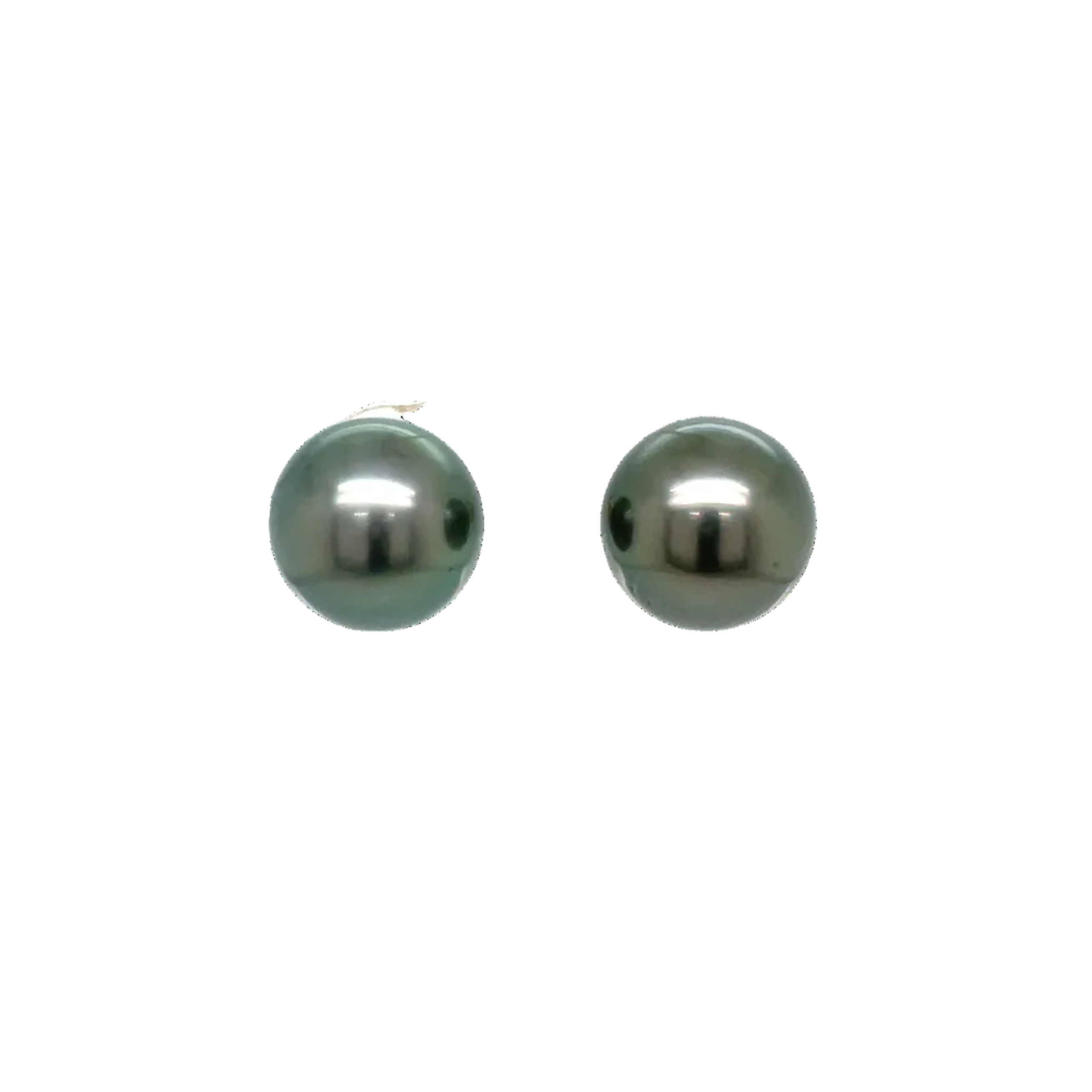 9ct Yellow Gold Tahitian Pearl Stud Earrings