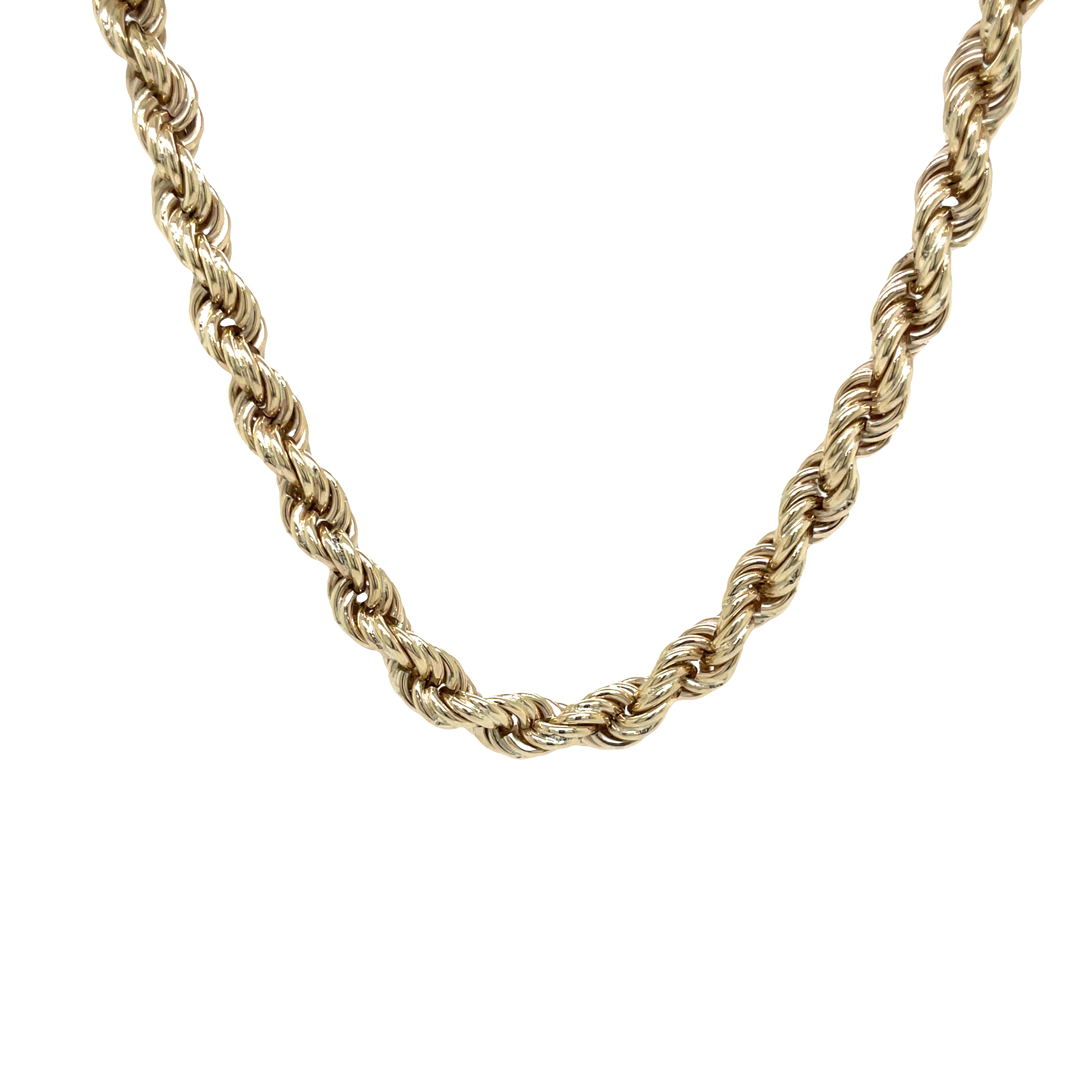 9ct Yellow Gold 50cm Australian Made French Twist Necklace
