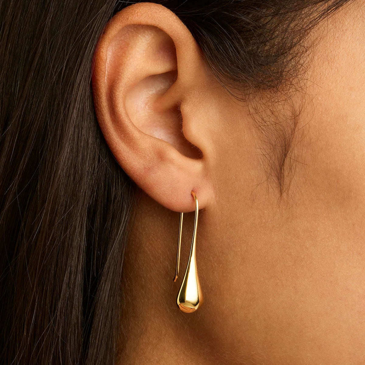 NAJO My Silent Tears Gold Earrings