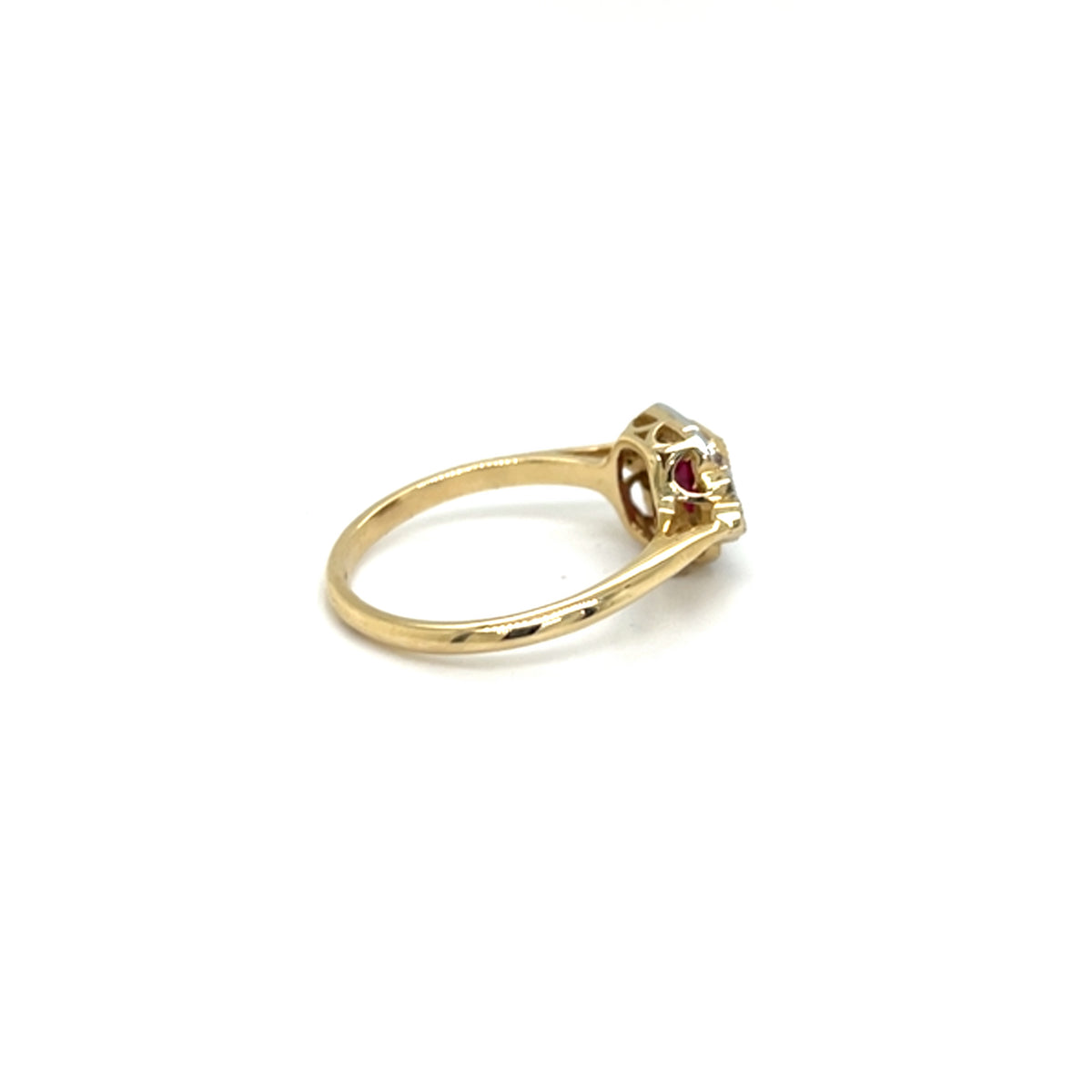 yellow gold ruby ring