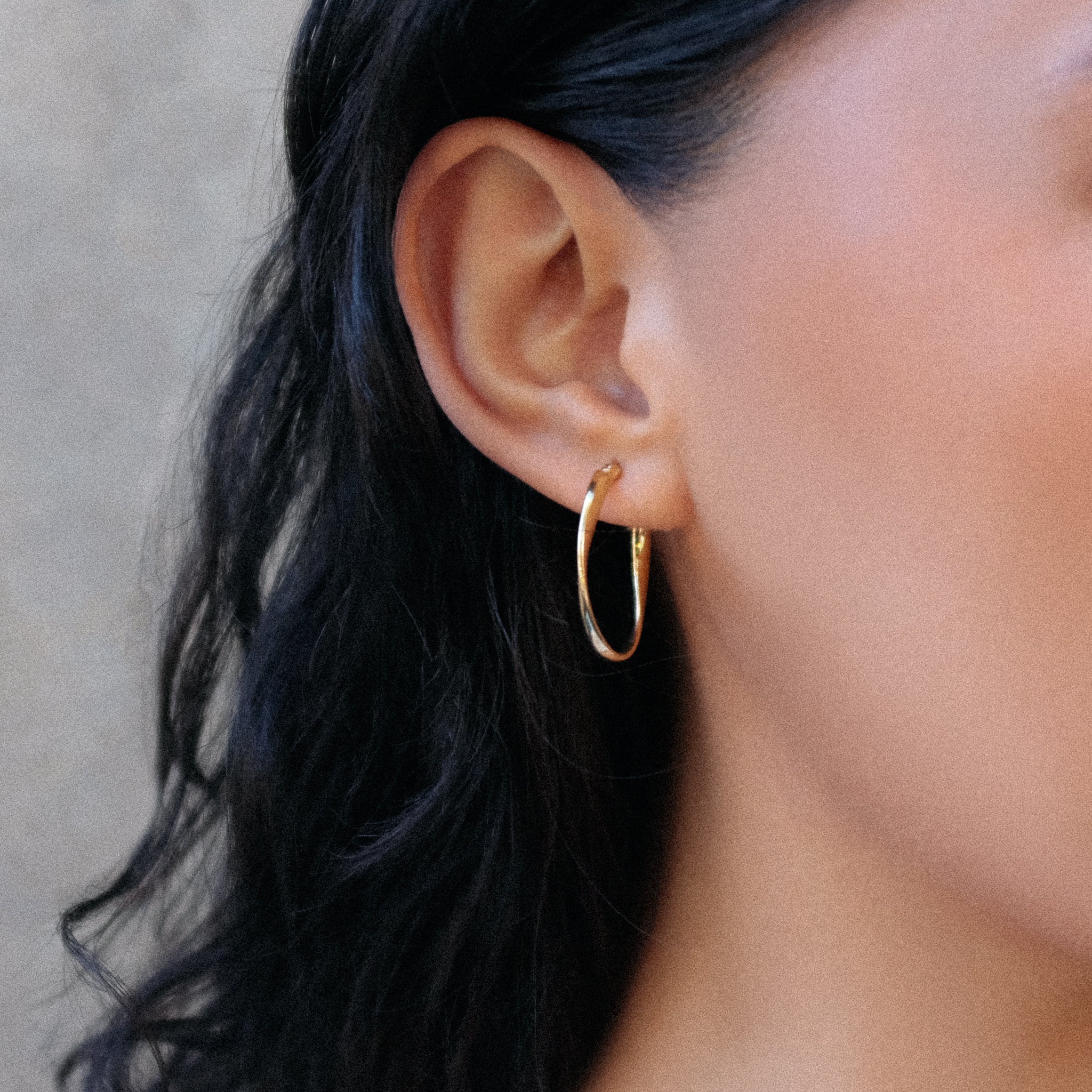 NAJO Cinta Yellow Gold Hoop Earrings