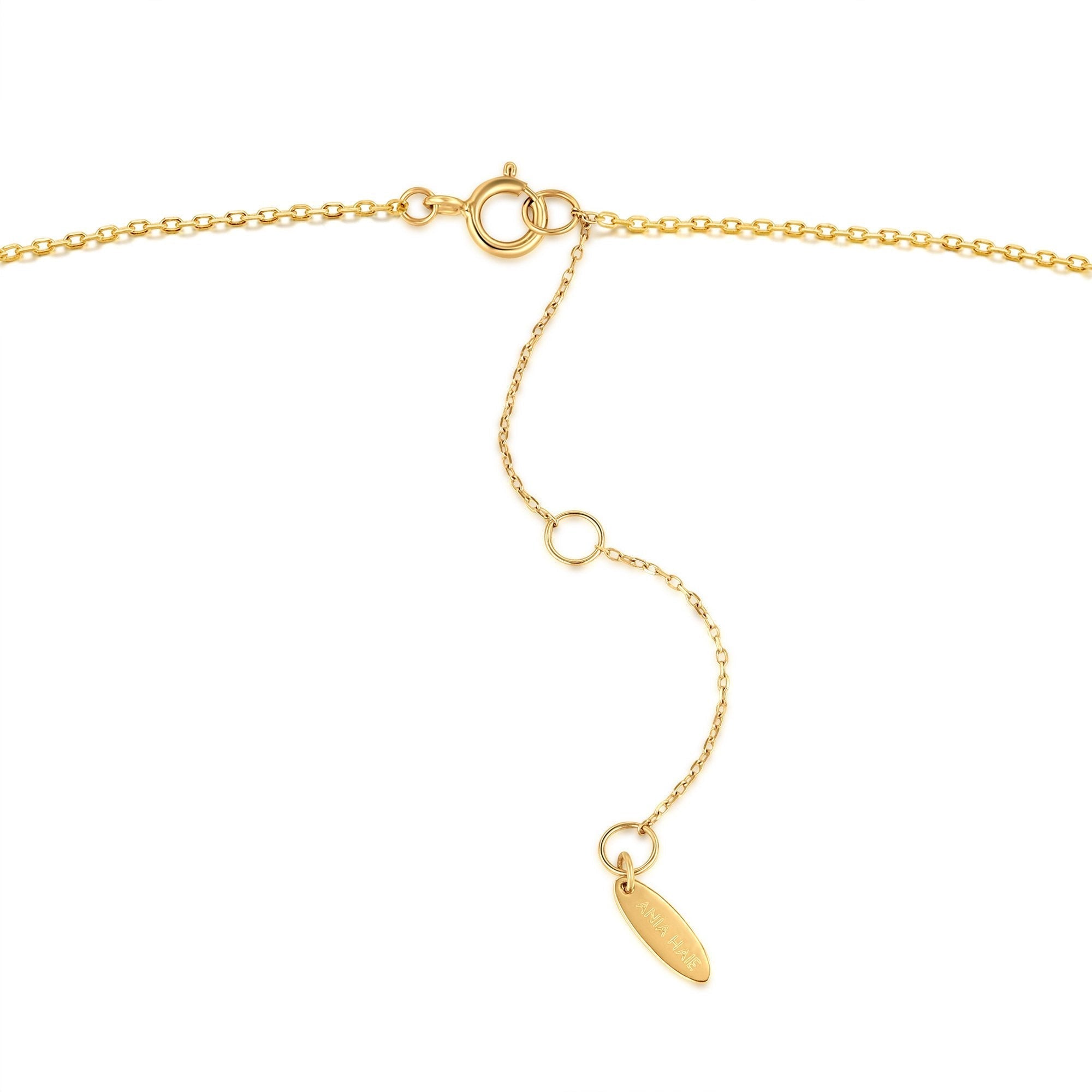 Ania Haie 14ct Gold Single Natural Diamond Necklace