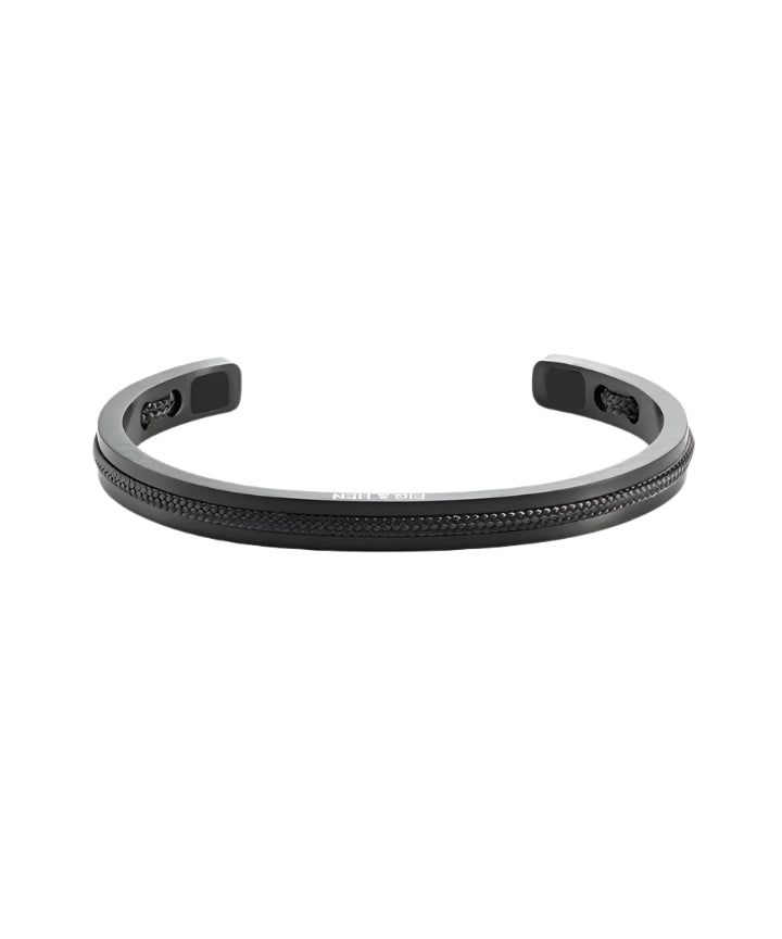 Pig & Hen Navarch 6mm Black Rope Cuff