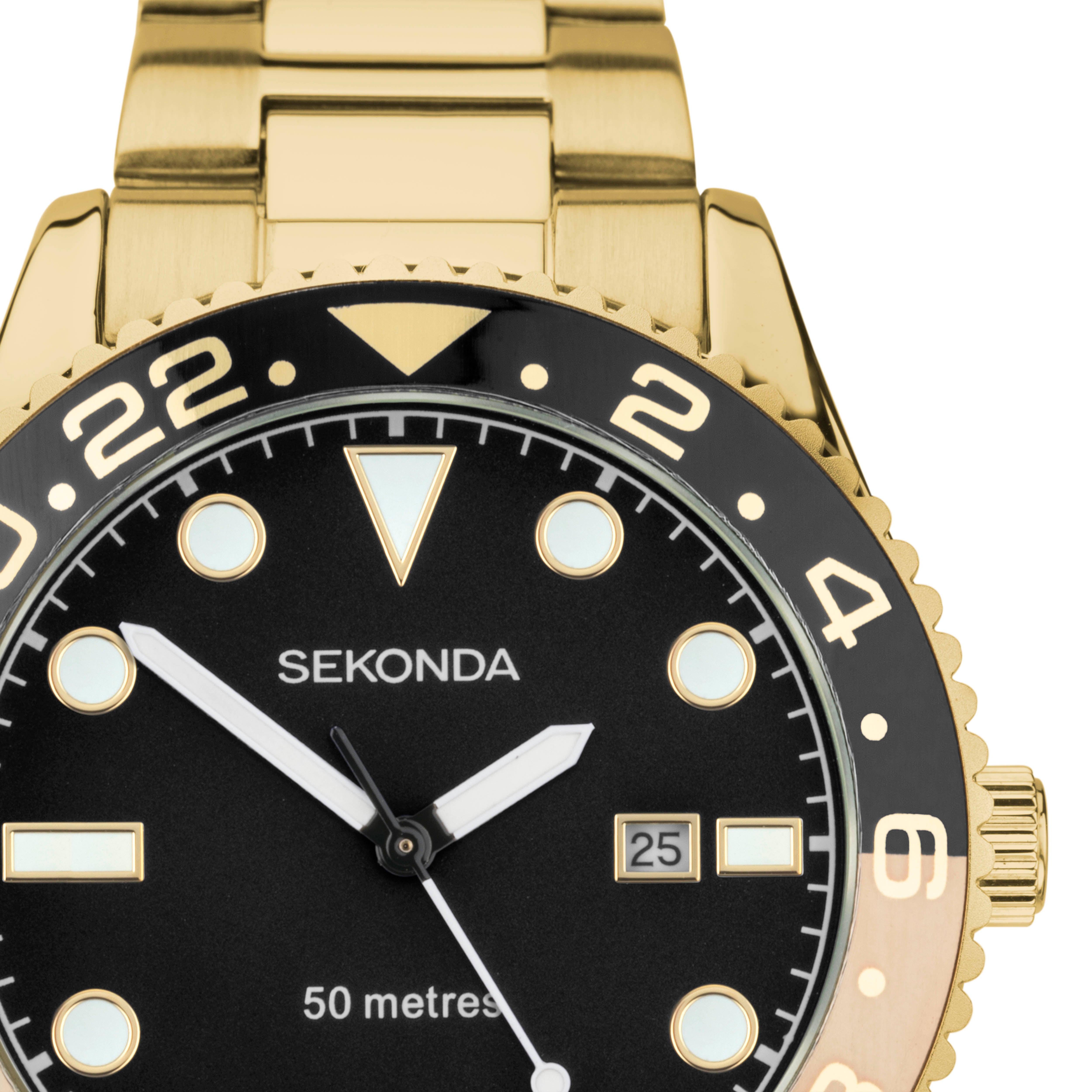 Sekonda Ocean Gold & Black Watch - SK30198