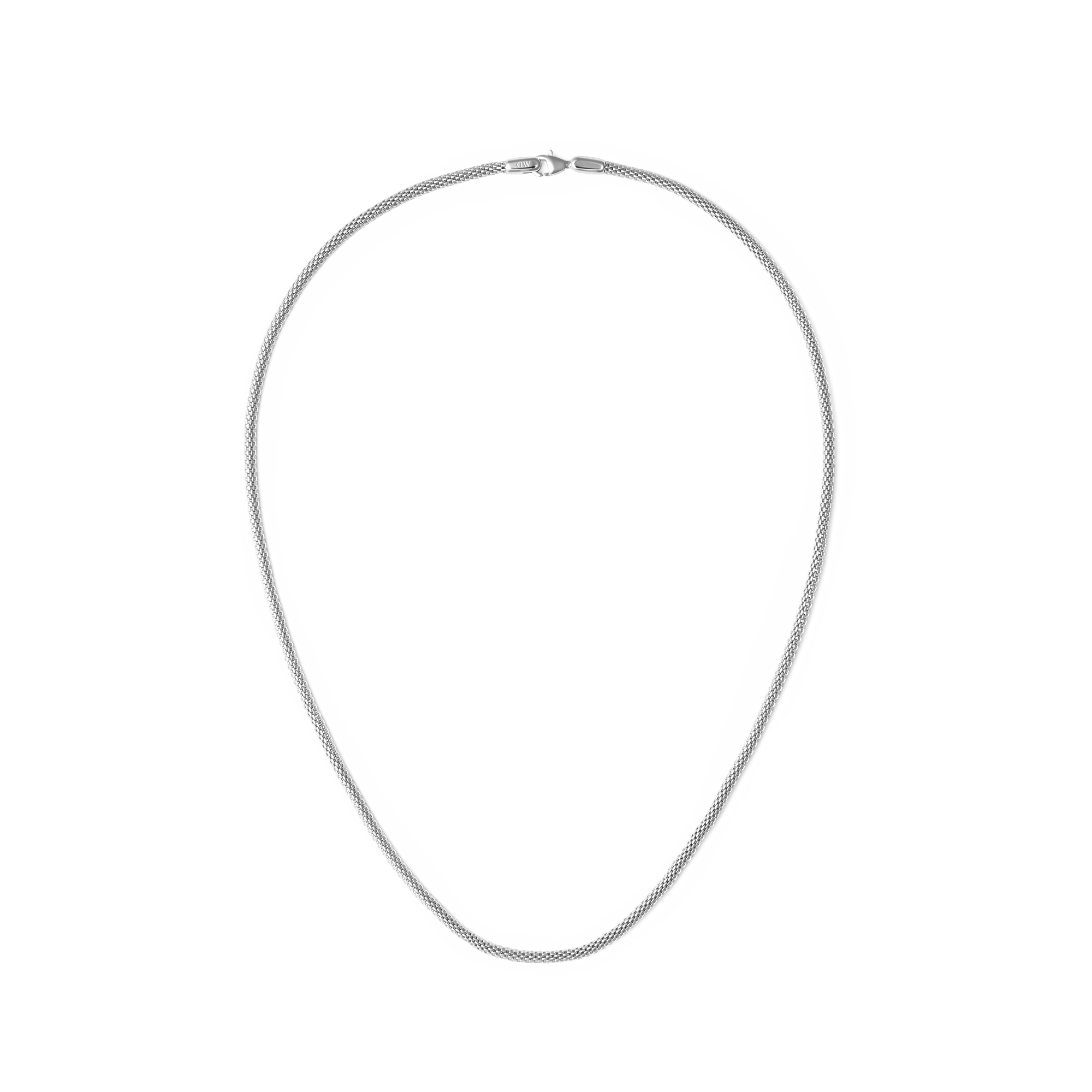Daniel Wellington Tide Mesh Necklace Silver 2.8