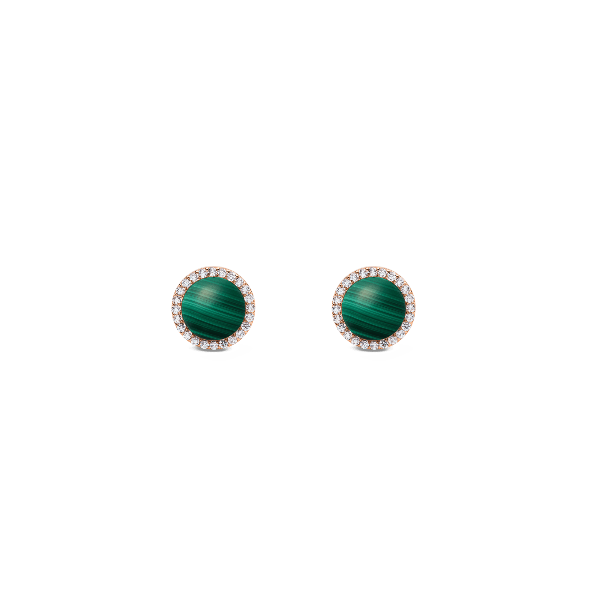 Daniel Wellington Audrey Earrings Malachite Rose Gold
