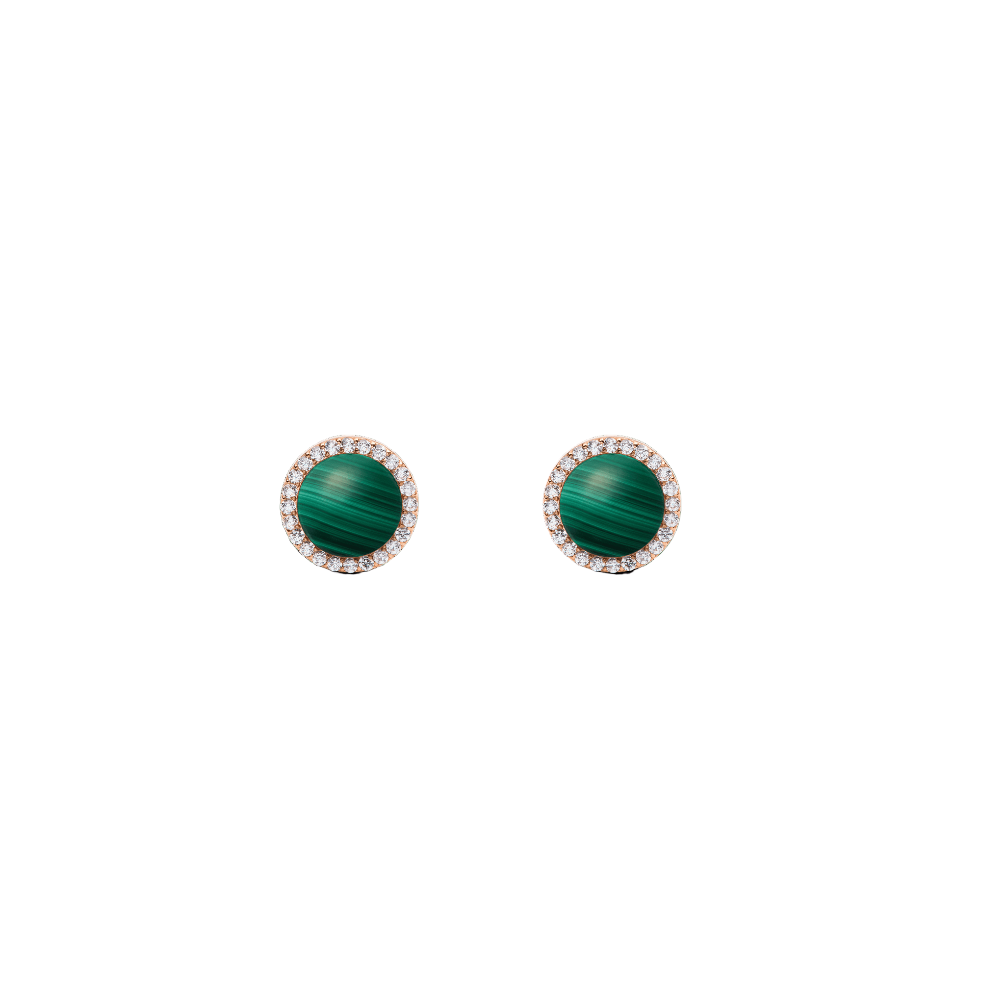 Daniel Wellington Audrey Earrings Malachite Rose Gold