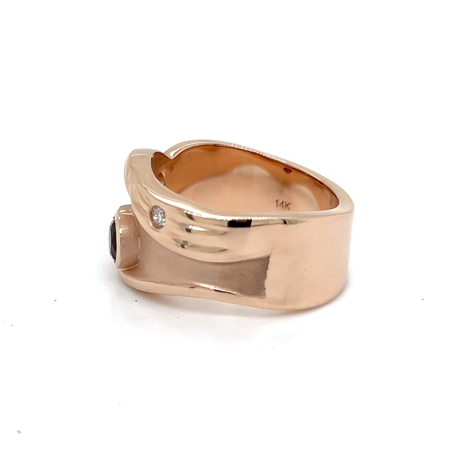 Rose Gold Pink Tourmaline Ring