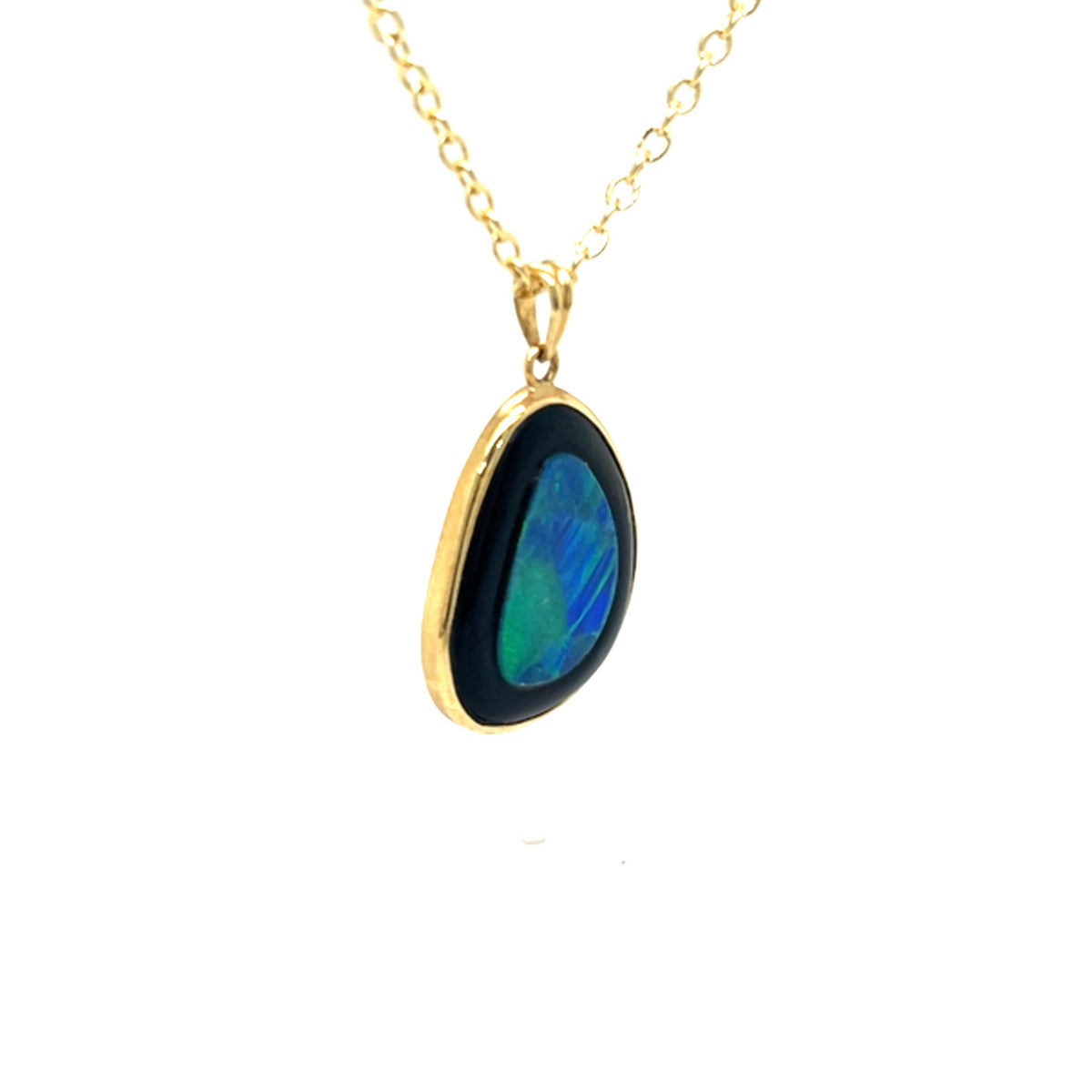Yellow Gold Opal Pendant