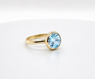 blue topaz ring