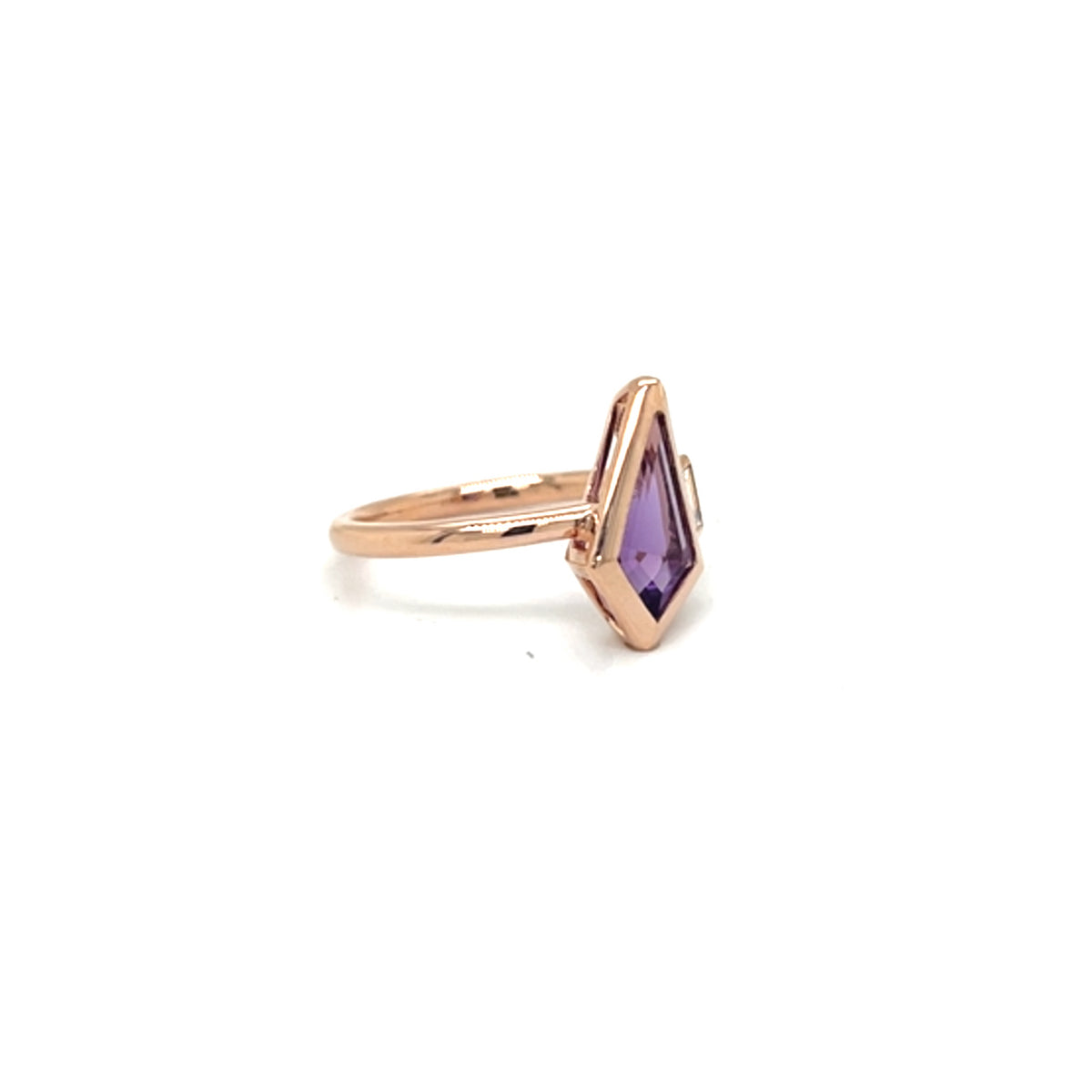 Rose Gold Amethyst Ring