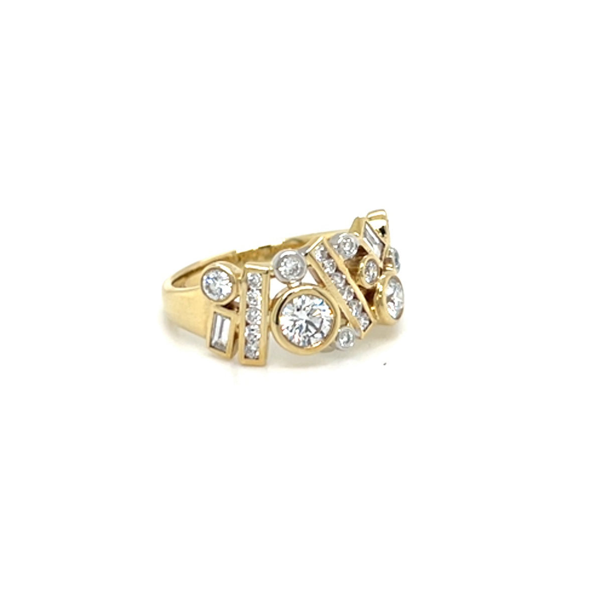 Yellow Gold Lab grown Diamond Ring