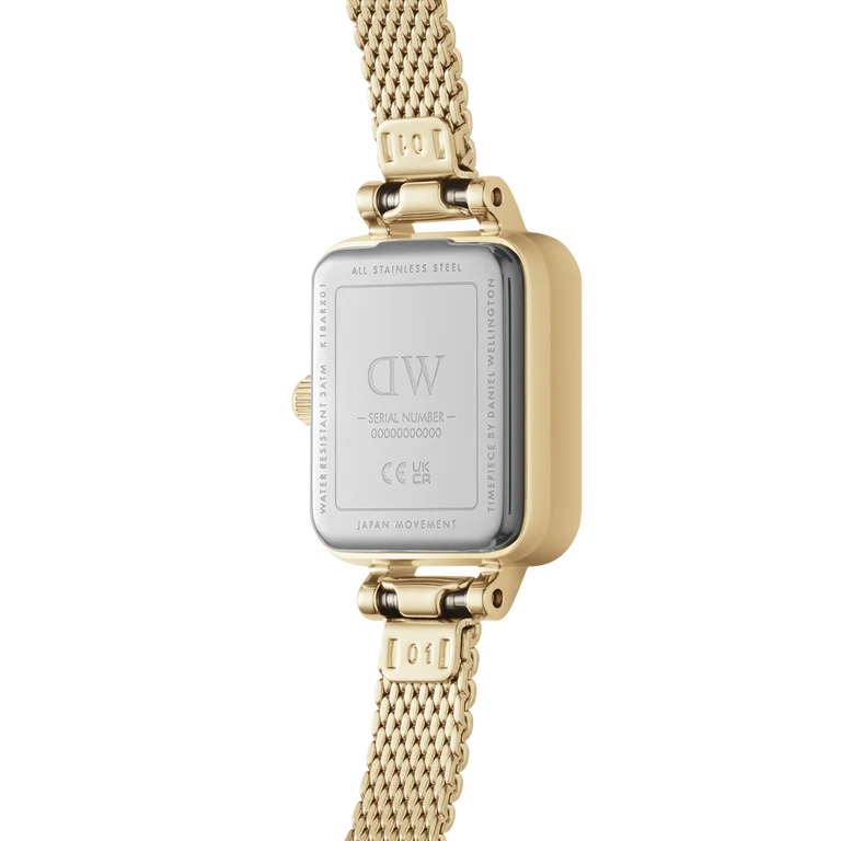 Daniel Wellington Quadro Mini Evergold Champagne Watch