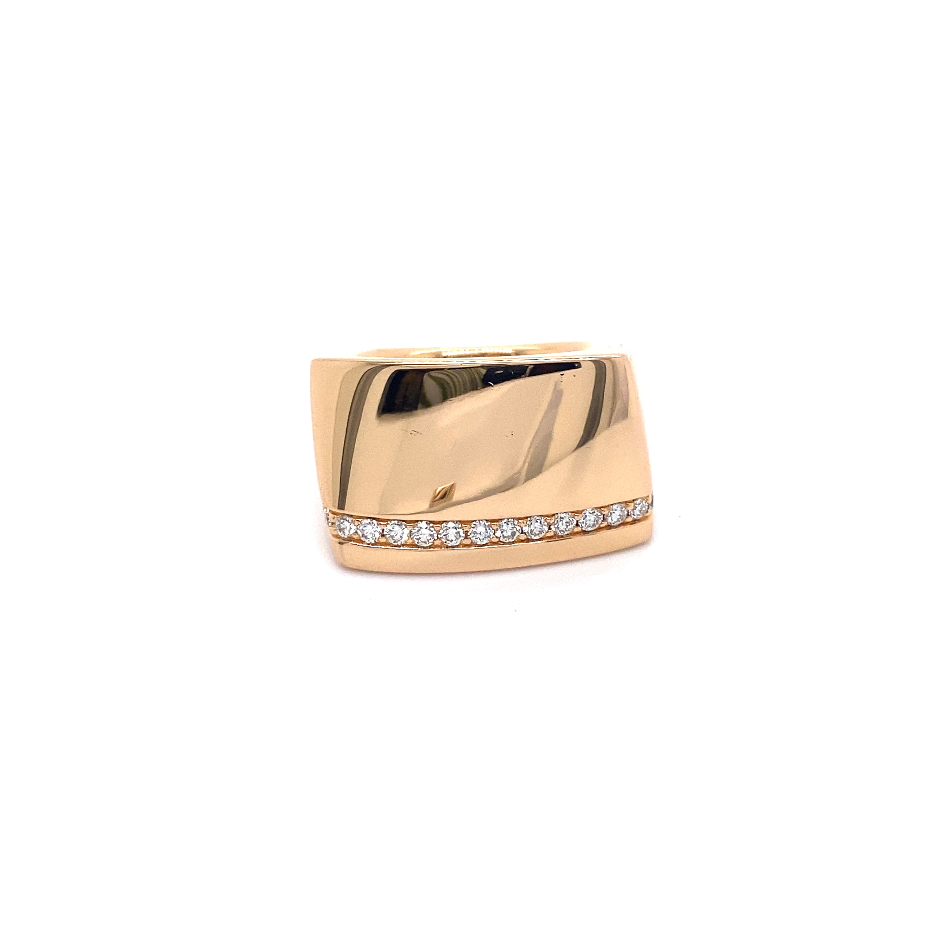 18ct rose gold diamond ring