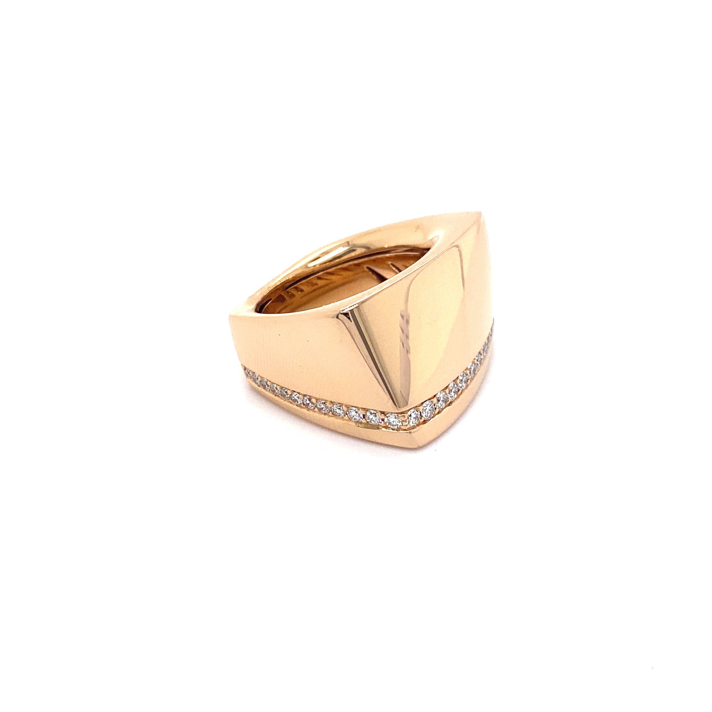 18ct rose gold diamond ring