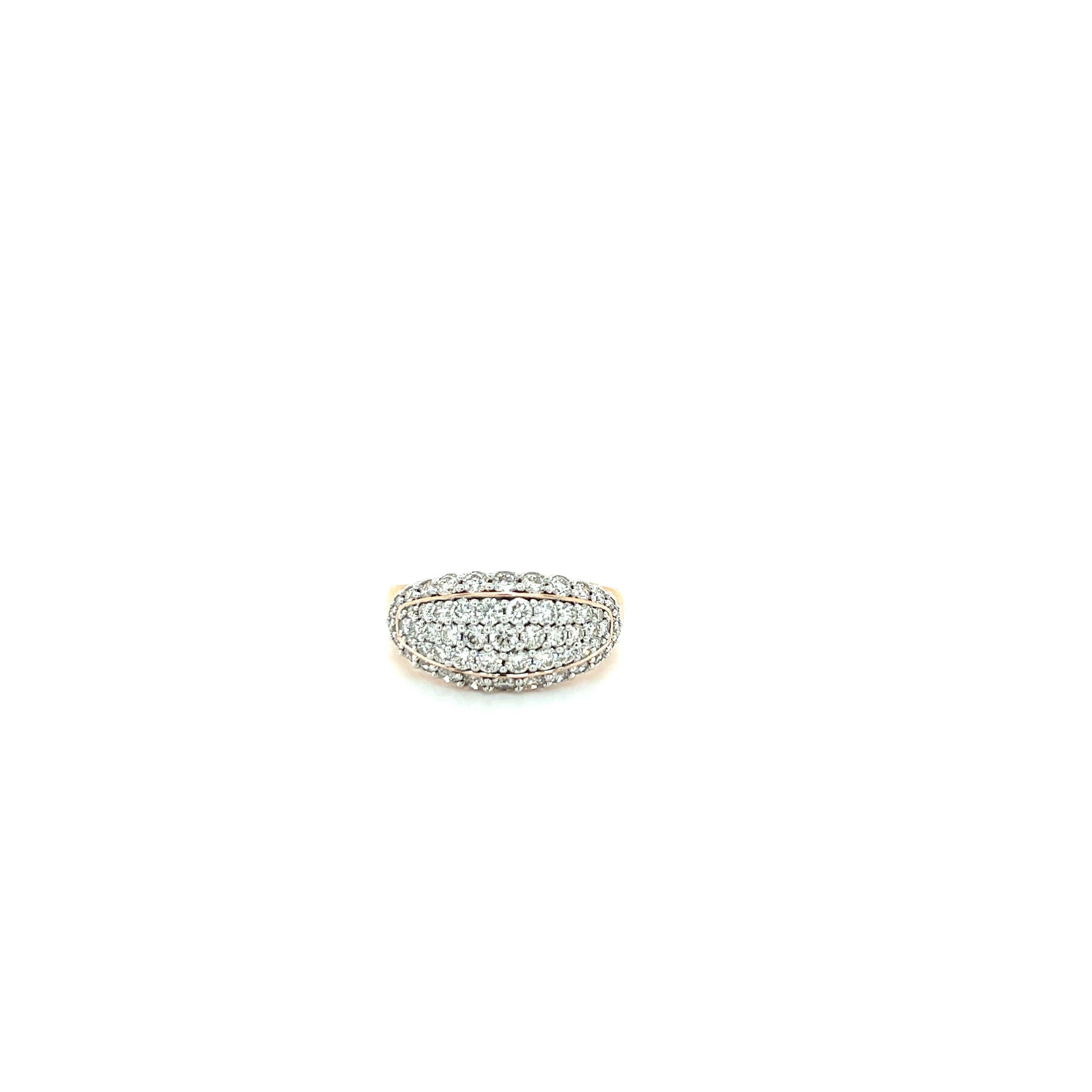 9ct rose gold diamond ring