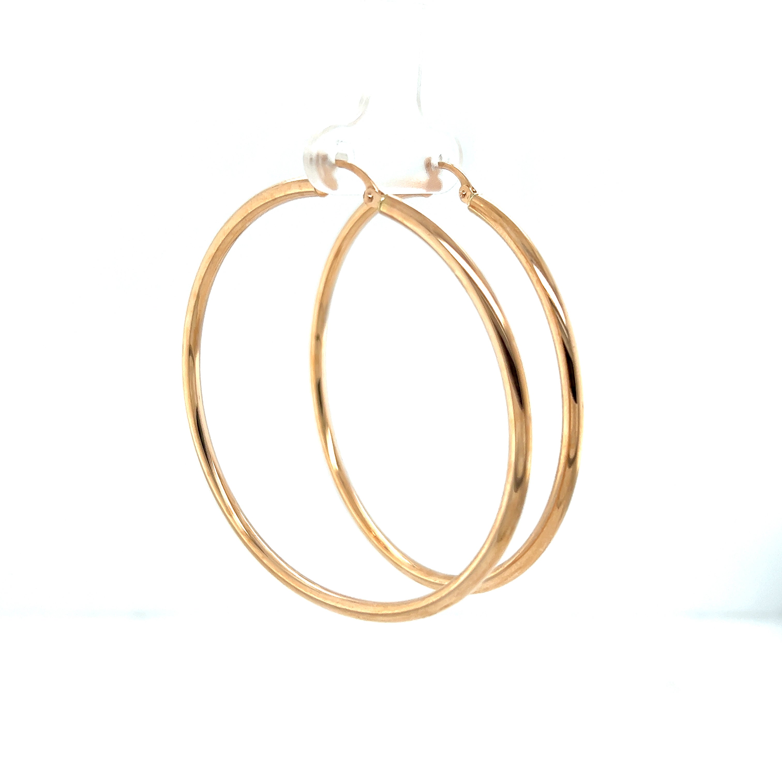 9ct Rose Gold Hoop Earrings