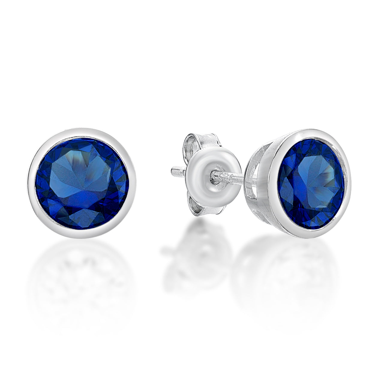 Sterling Silver September Birthstone Earrings