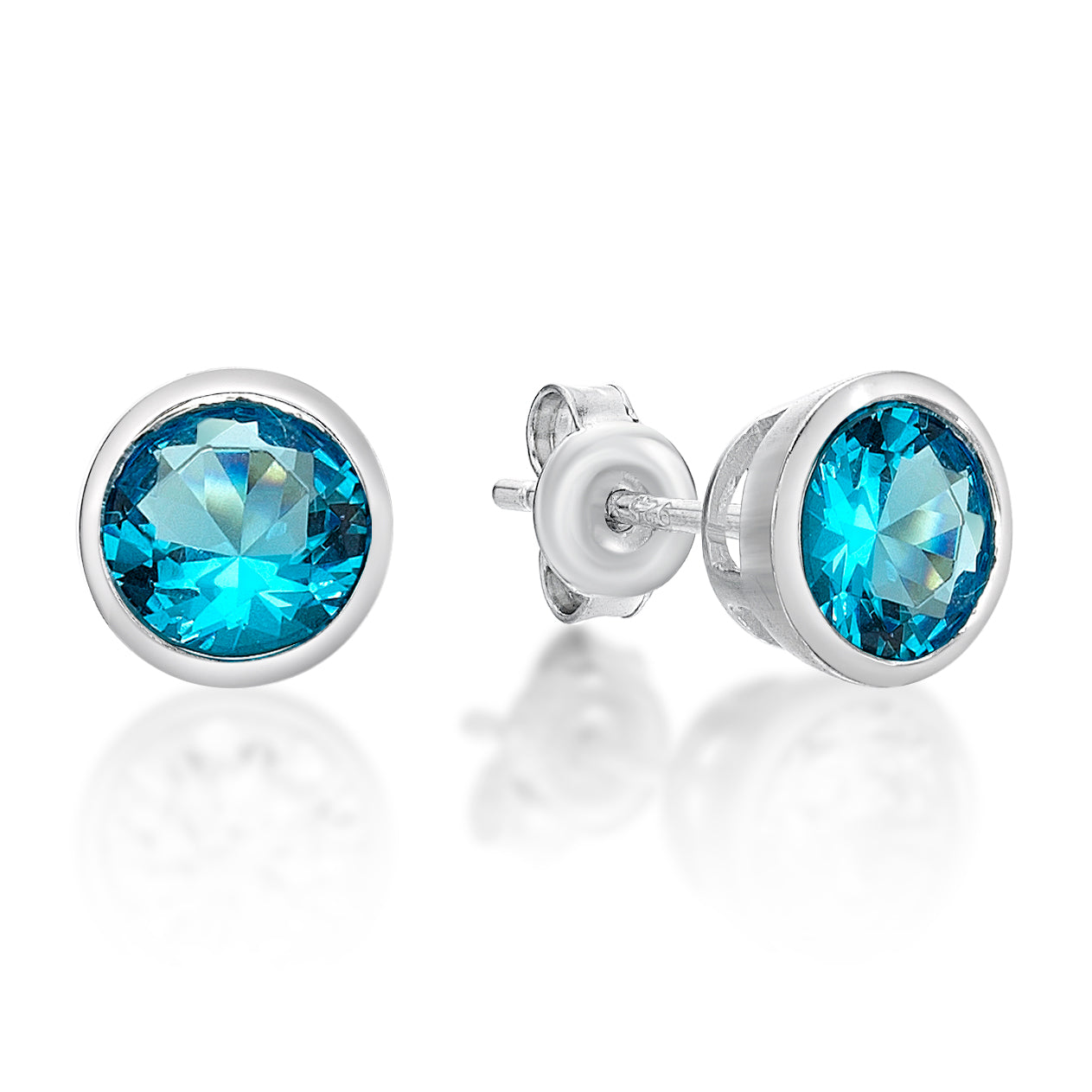Sterling Silver December Birthstone Earrings