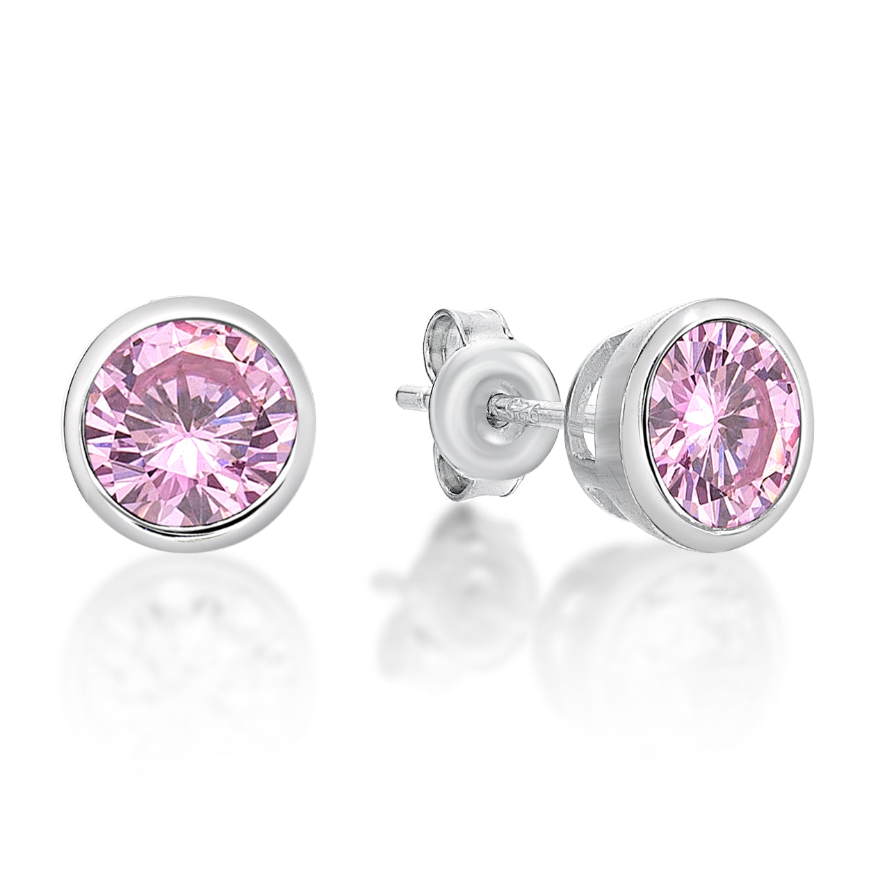 Sterling Silver October Birthstone Earrings