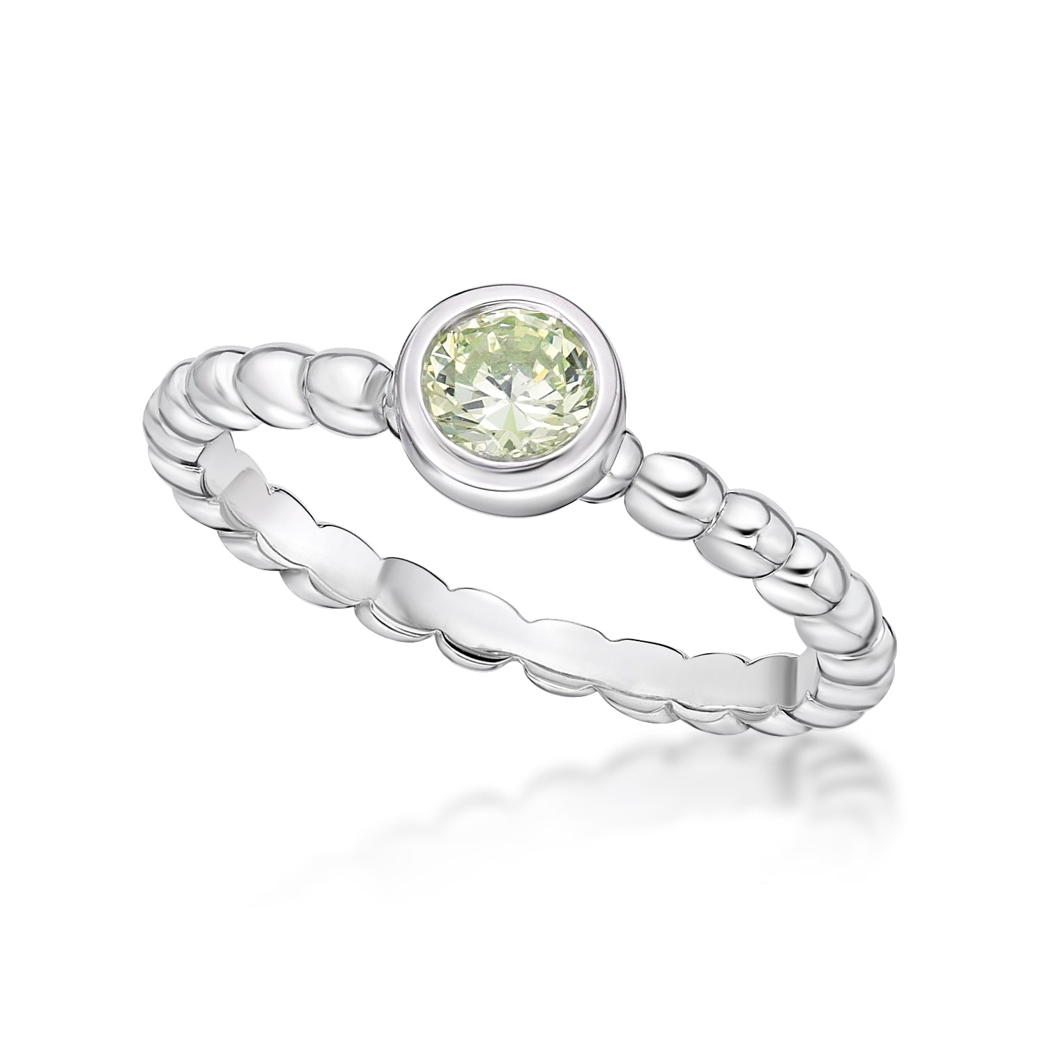 Sterling Silver August Birthstone Ring