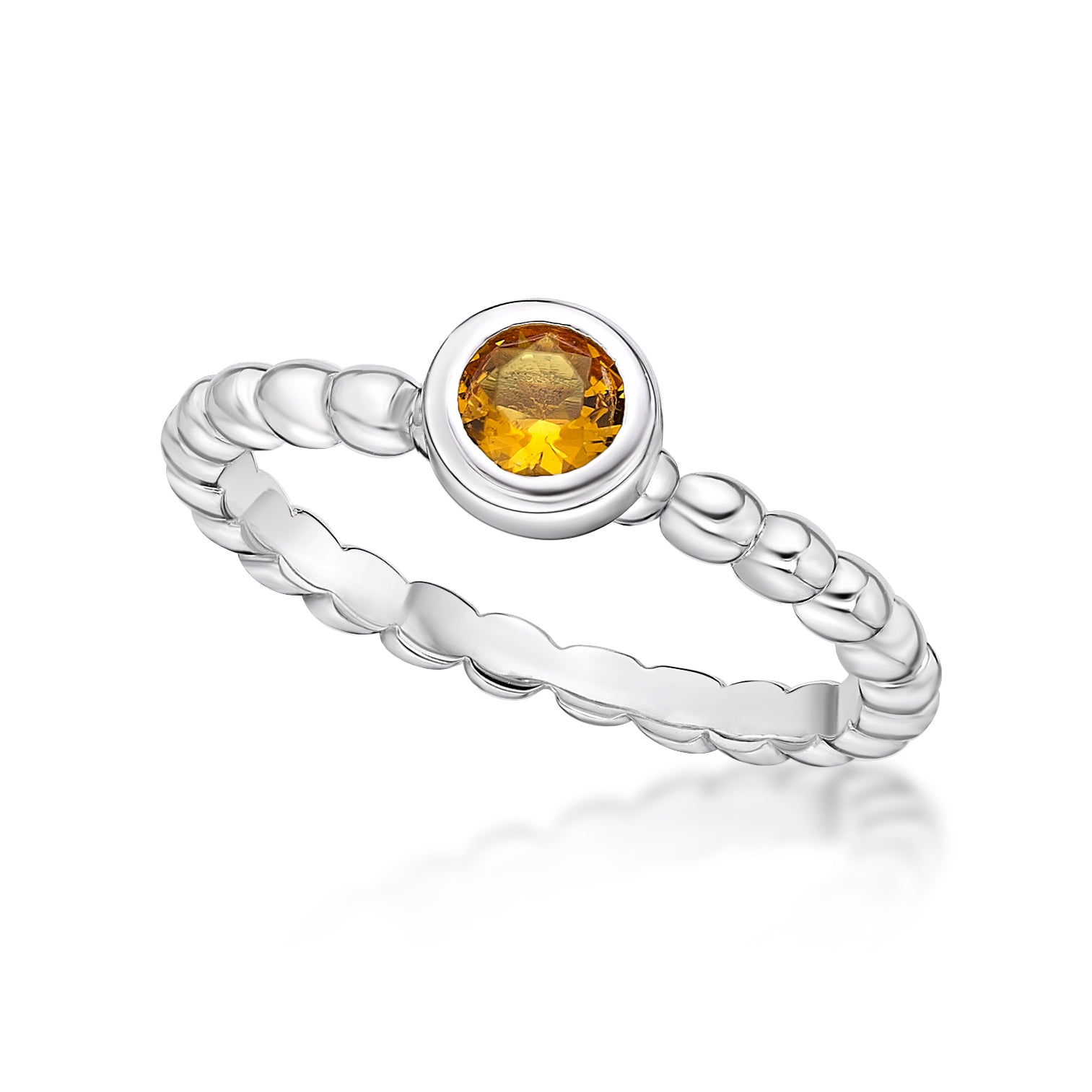 Sterling Silver November Birthstone Ring