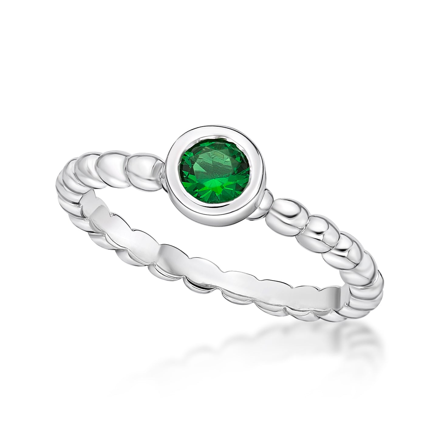 Sterling silver May Birthstone Ring