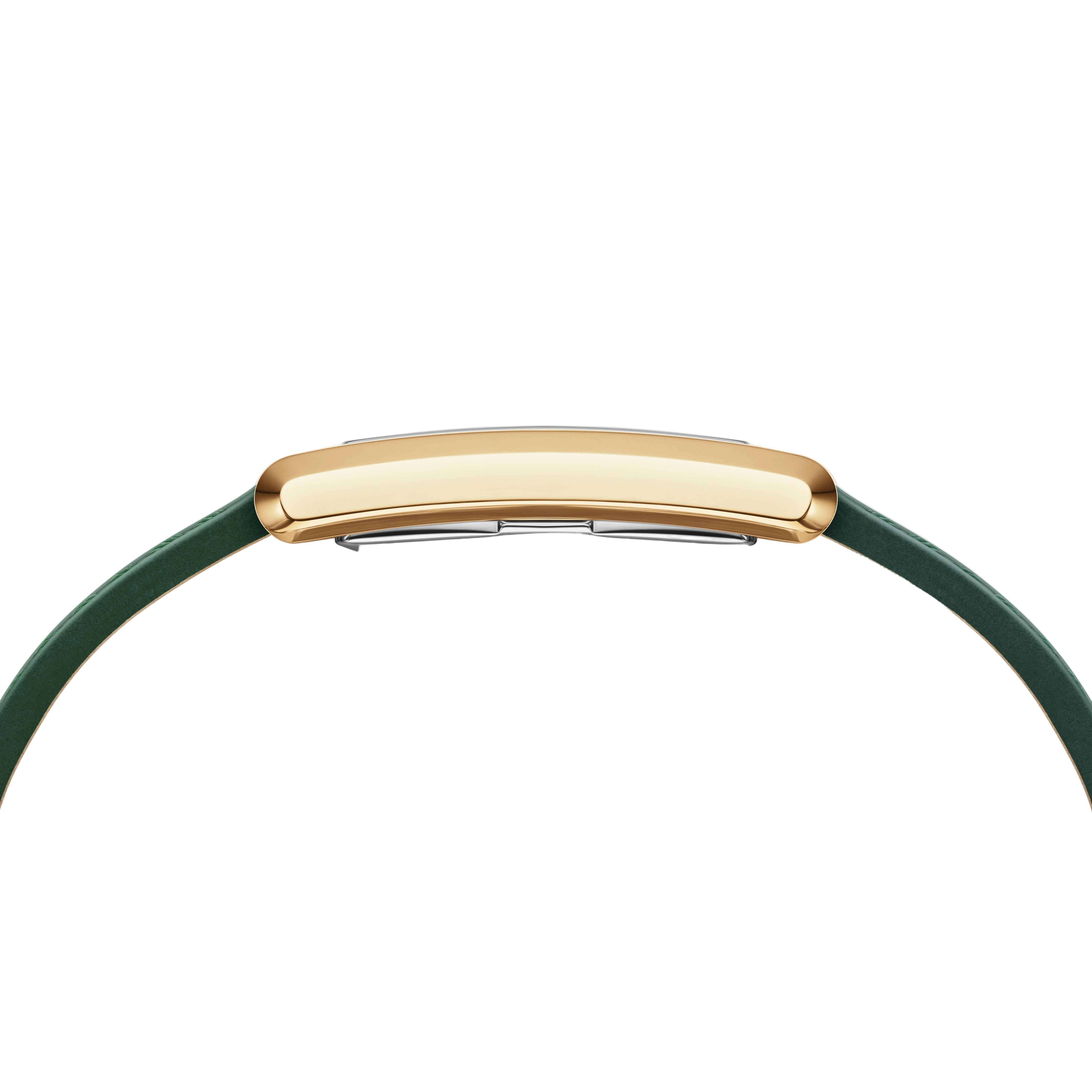 Daniel Wellington Bound 32x22 Green Croc Leather Gold Champagne Sunray Watch