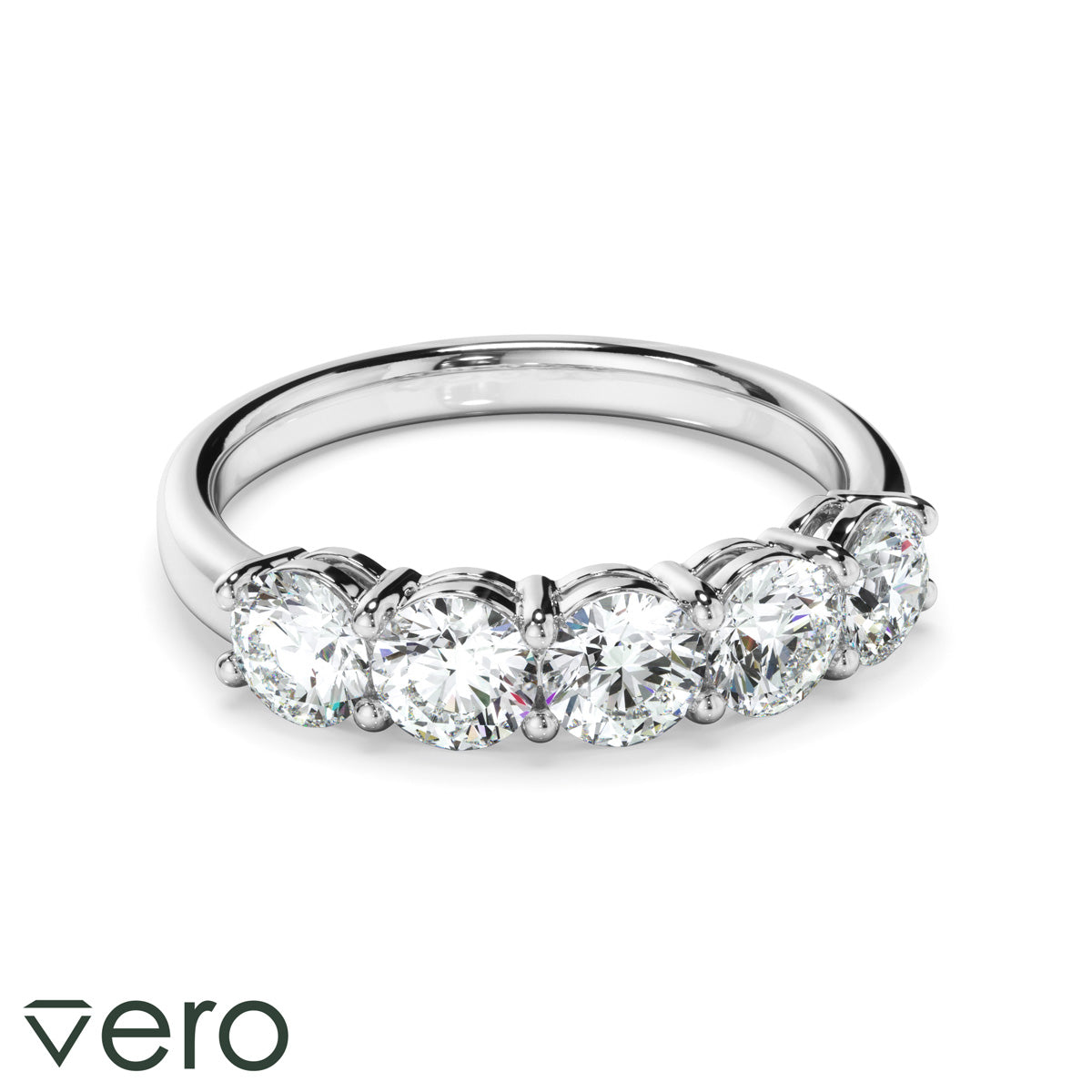 1.5ct Round Brilliant Cut Lab Grown Diamond Anniversary Ring