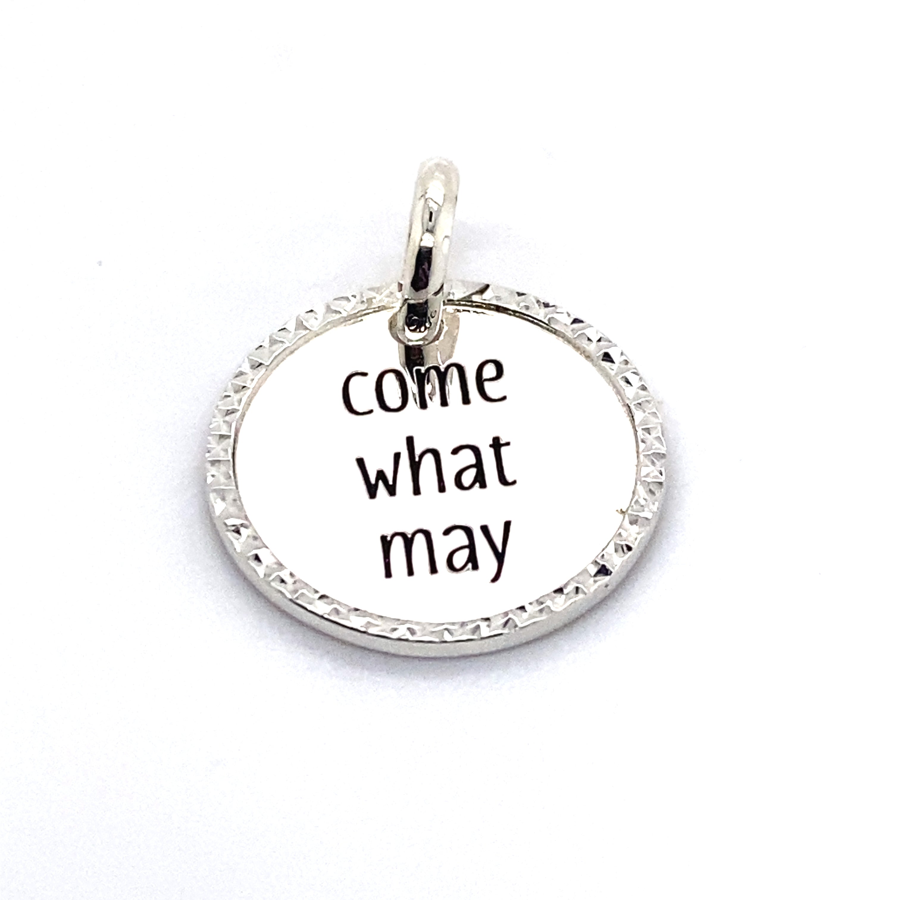 come what may pendant charm