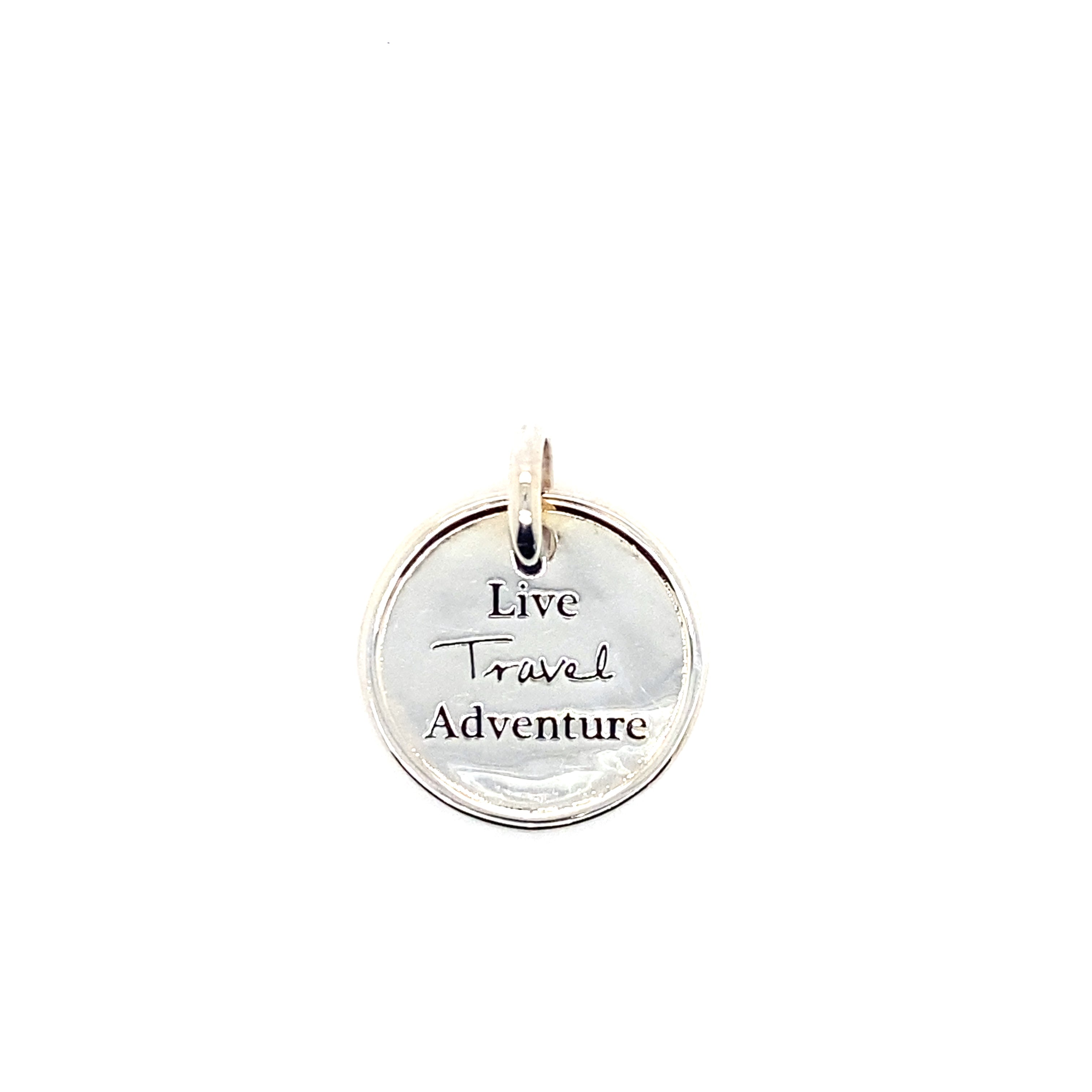 live travel adventure pendant charm