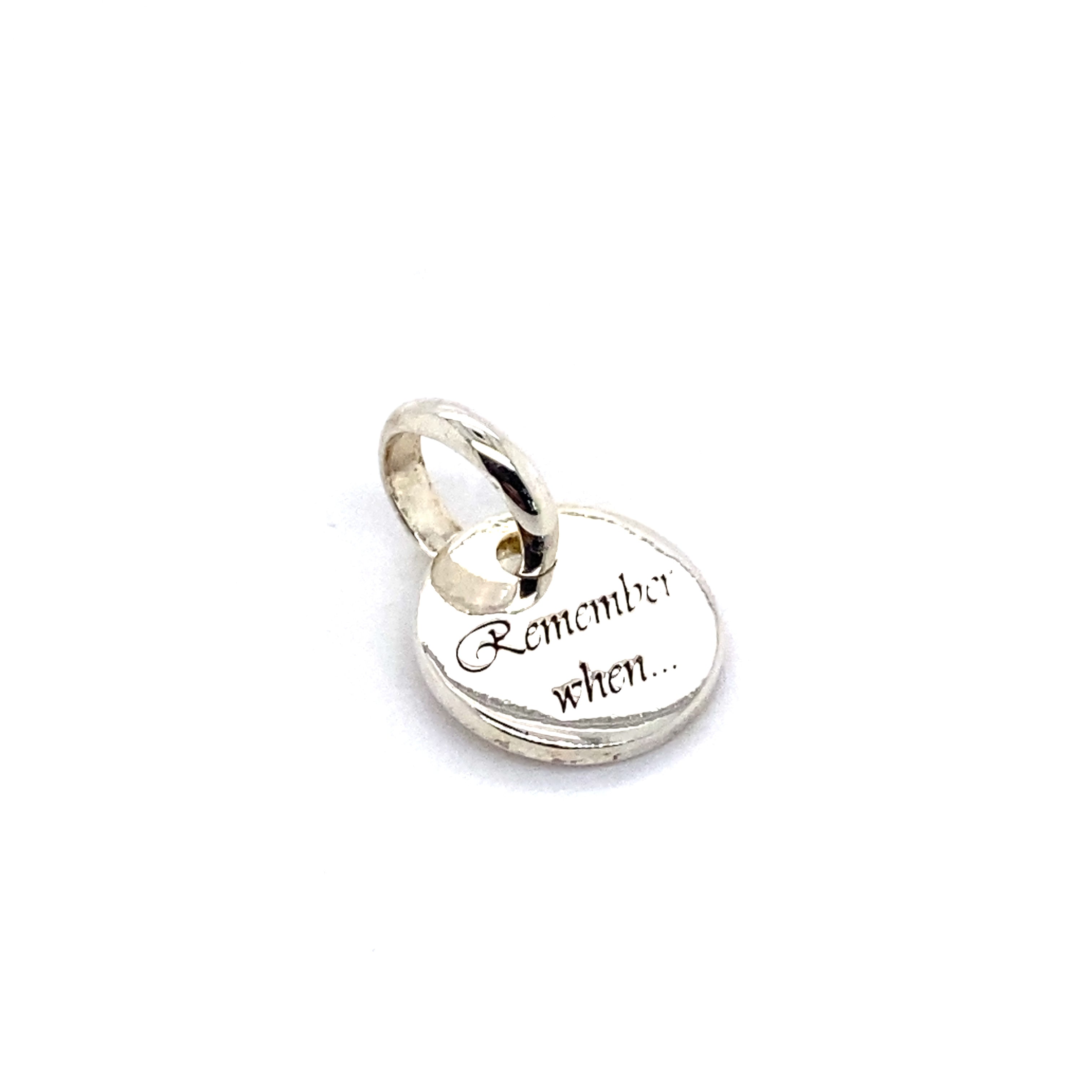 remember when...pendant charm