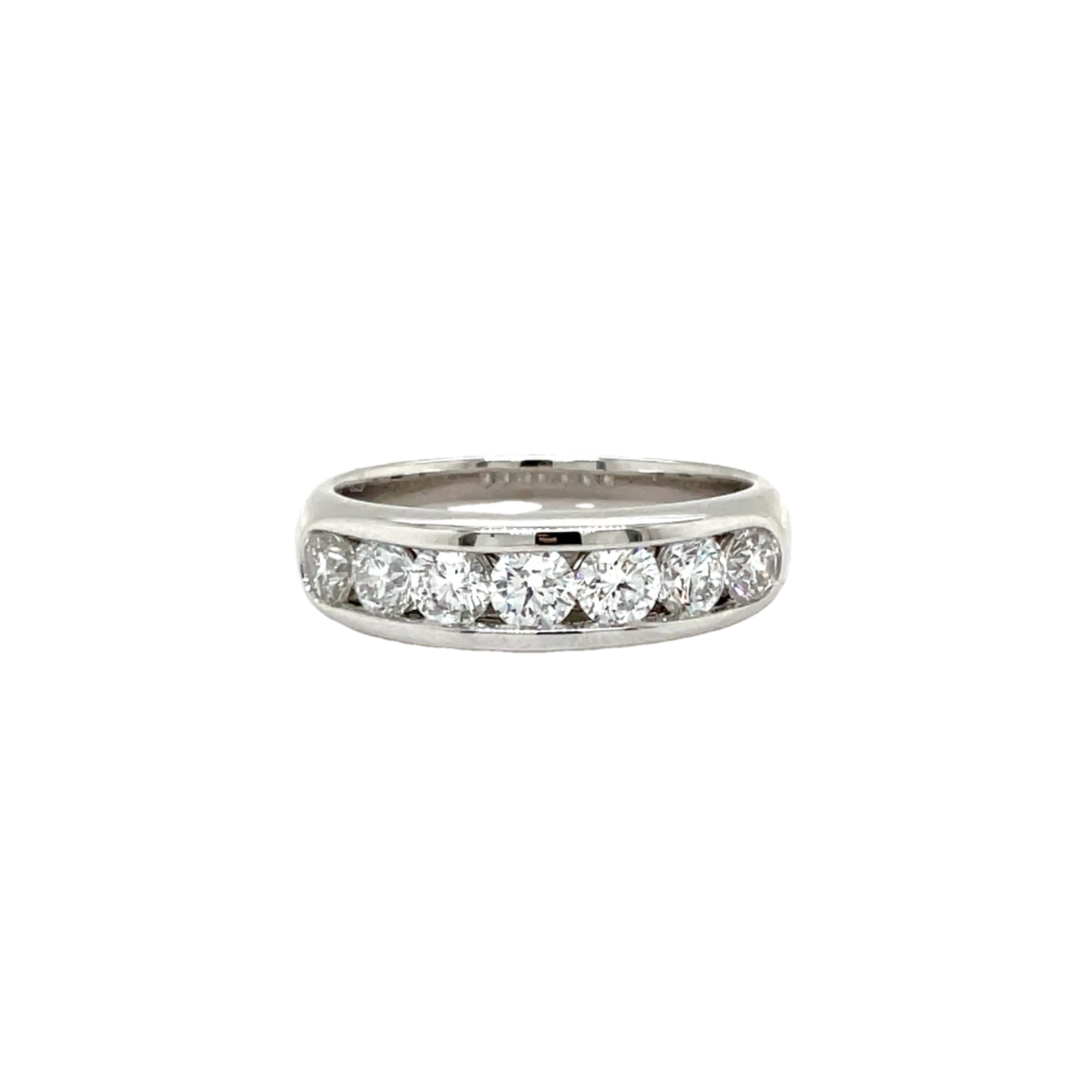 18ct White Gold Diamond Band