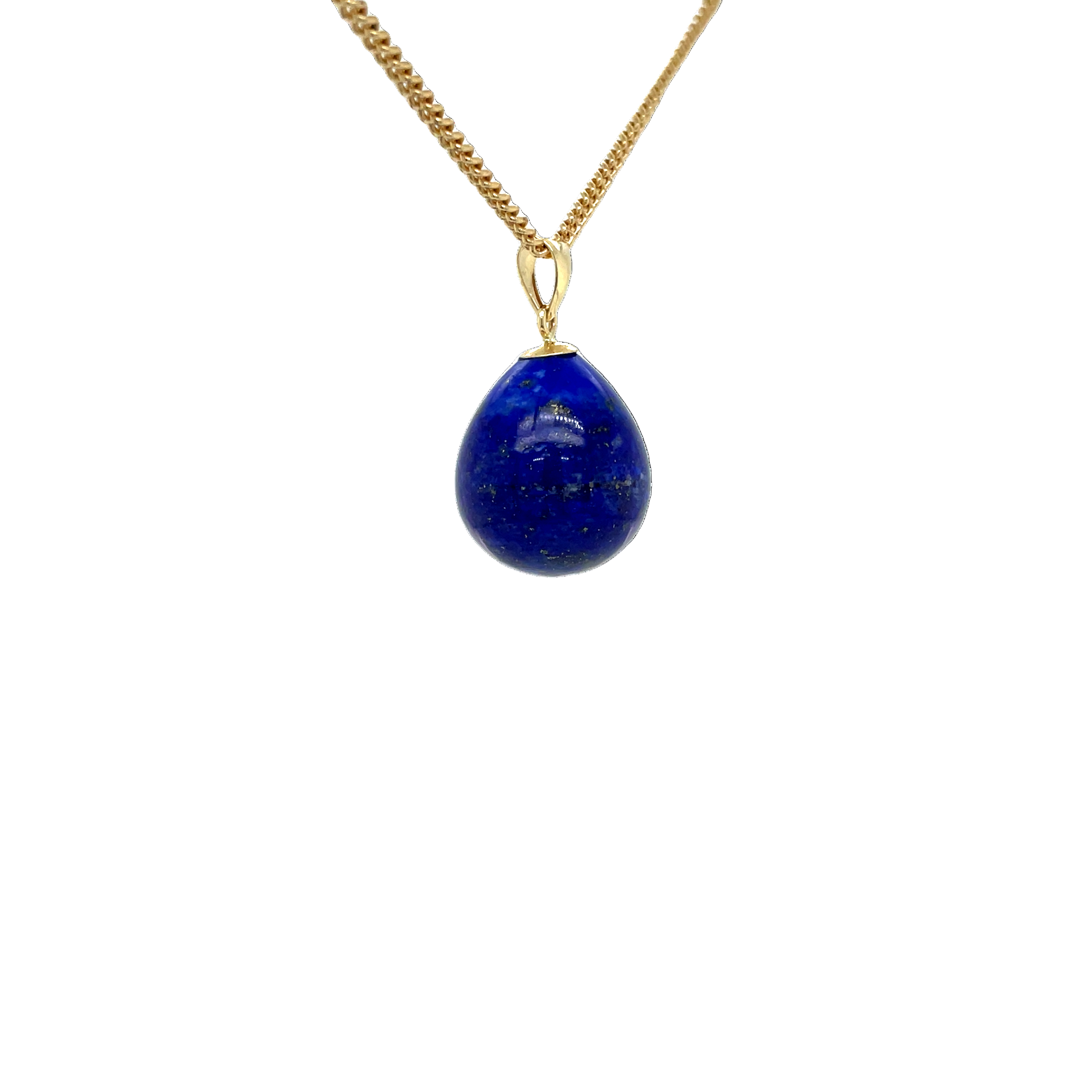 9ct Yellow Gold Lapis Lazuli Pendant