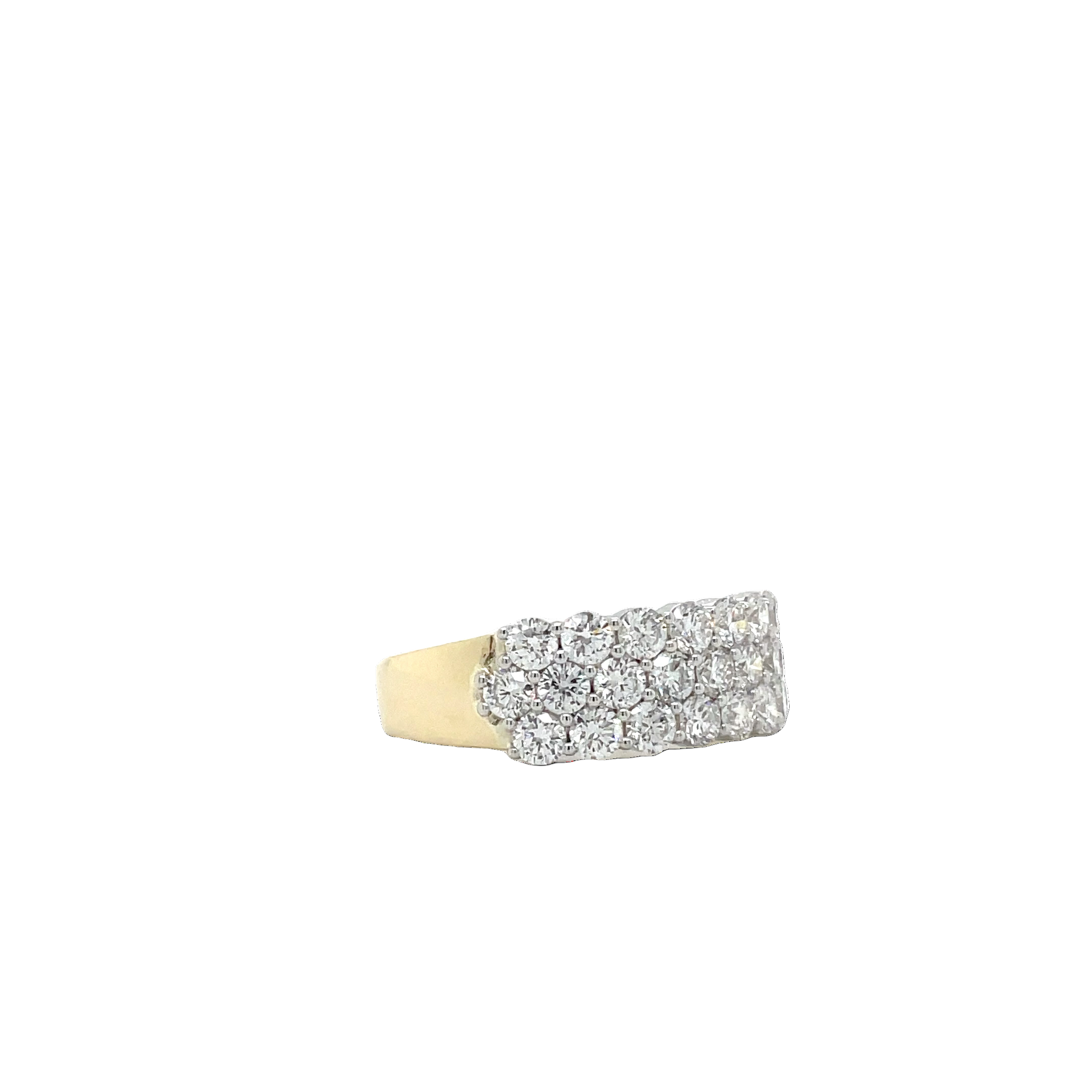9ct Multi-Coloured Gold Lab Grown Diamond Ring