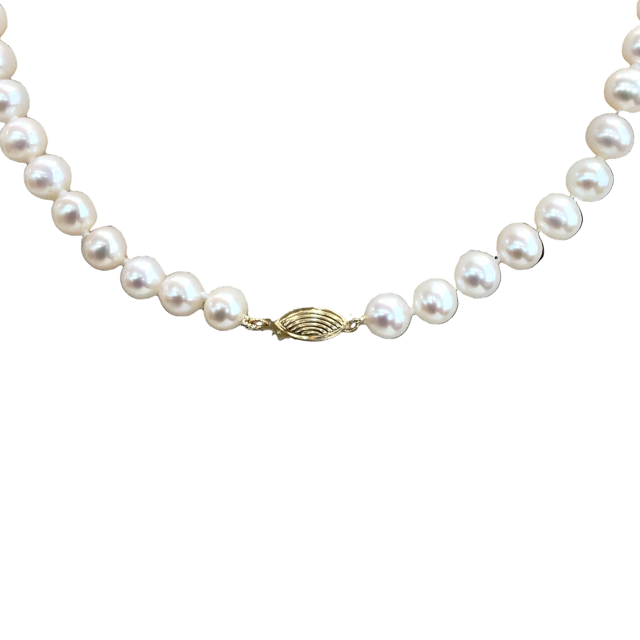 40cm Freshwater Pearl Strand with 14ct Yellow Gold Clasp