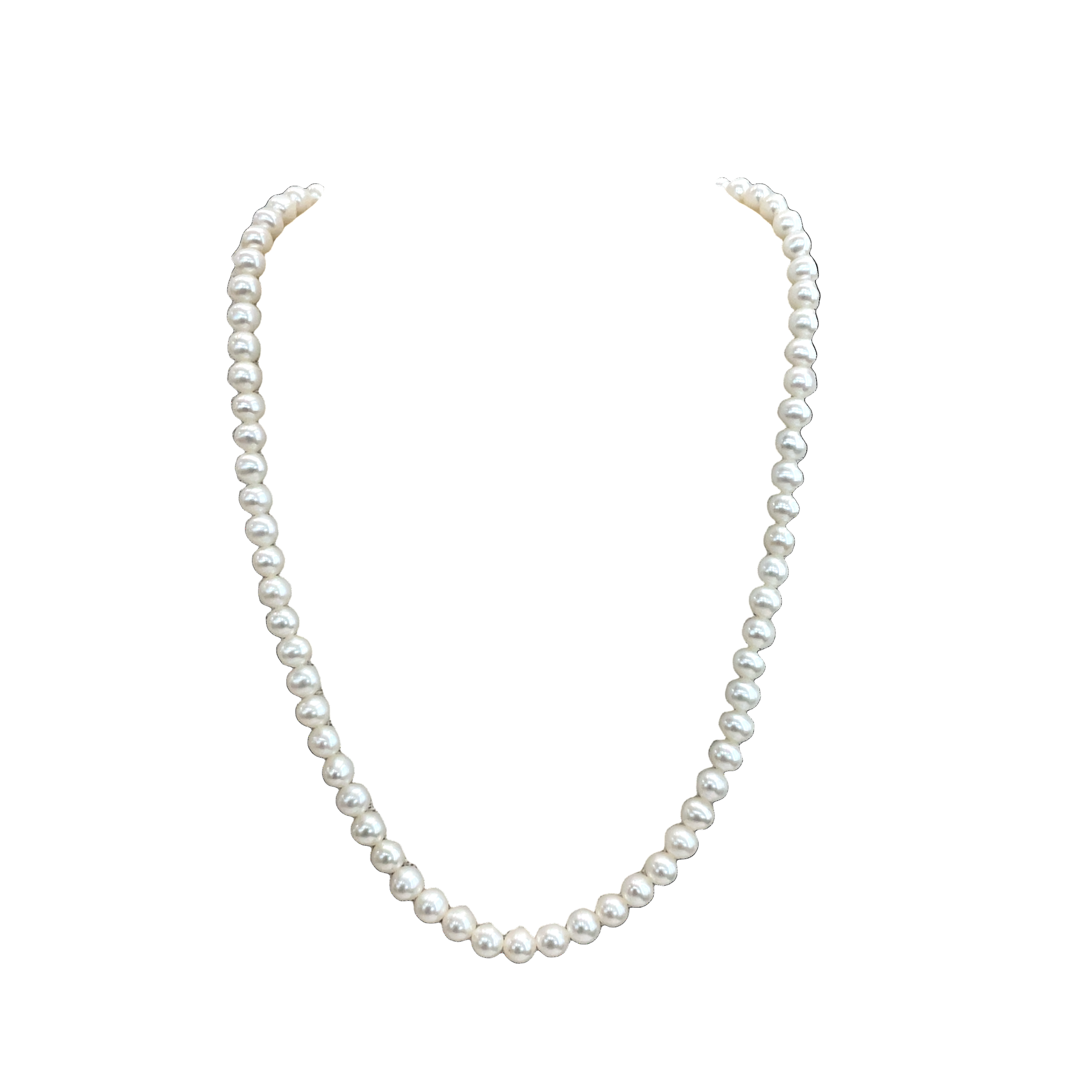 40cm Freshwater Strand with 14ct Yellow Gold Clasp
