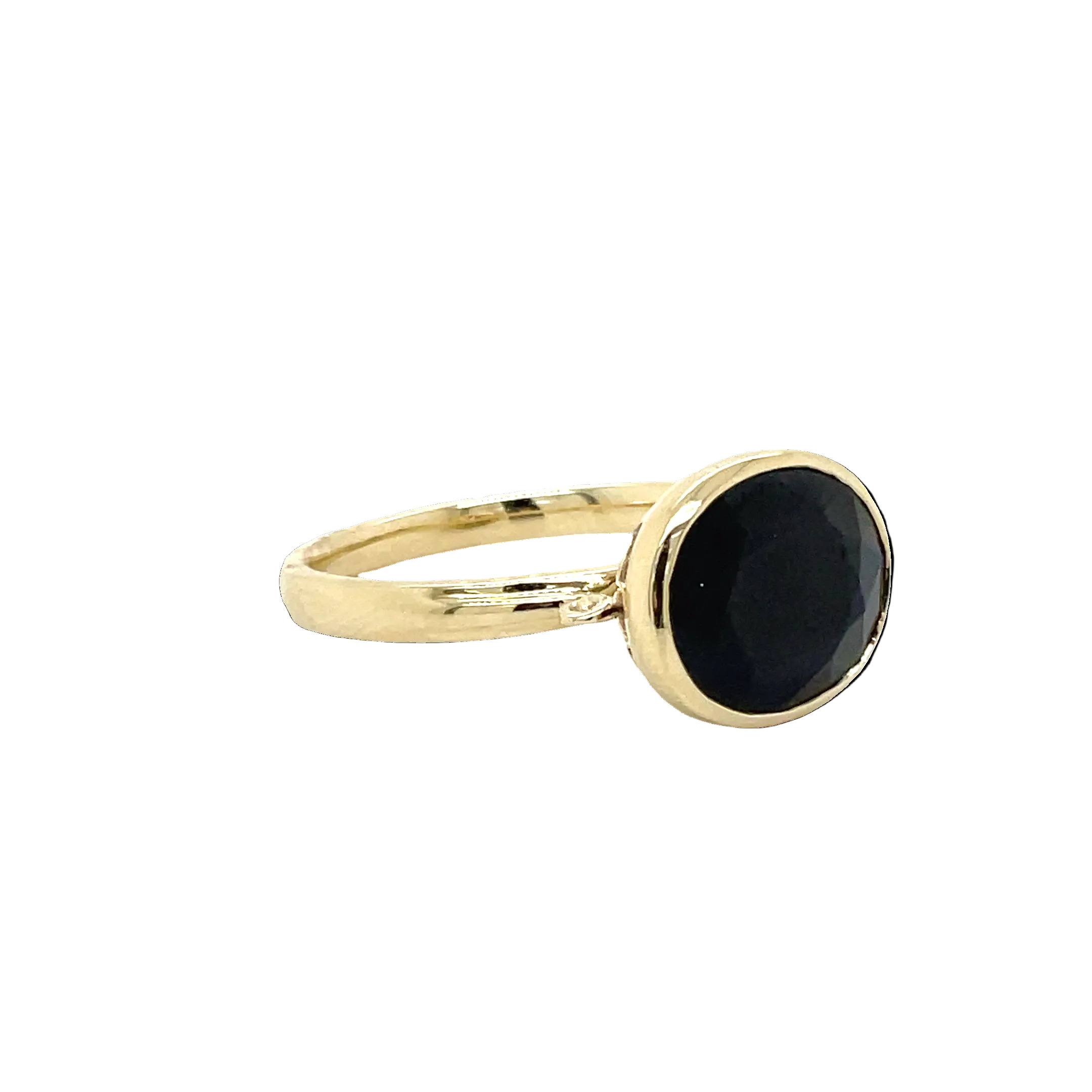 9ct Yellow Gold Oval Sapphire Dress Ring