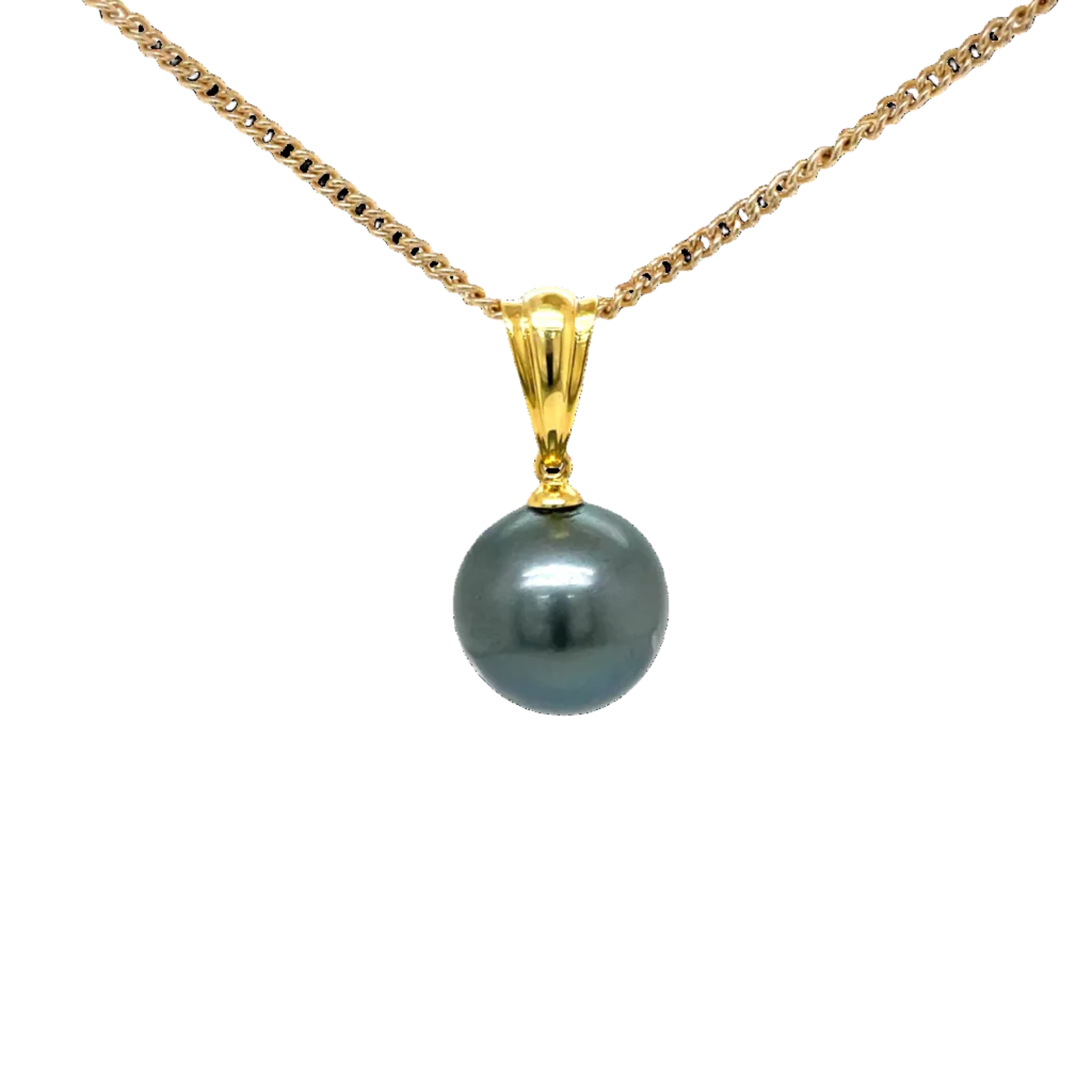 9ct Yellow Gold Tahitian Pearl Pendant